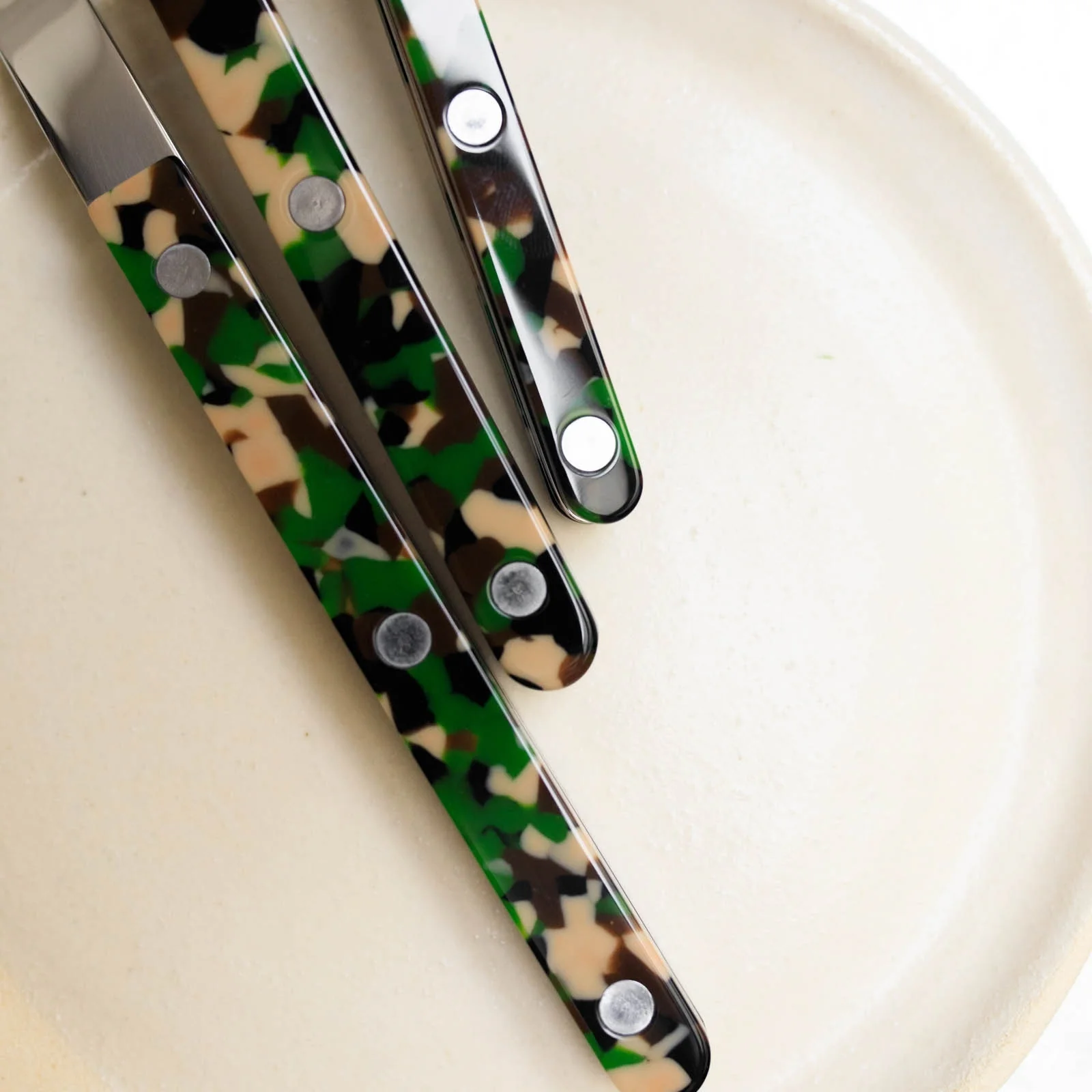 Bistrot Camouflage, Camouflage - 4 pieces cutlery set - Image 4