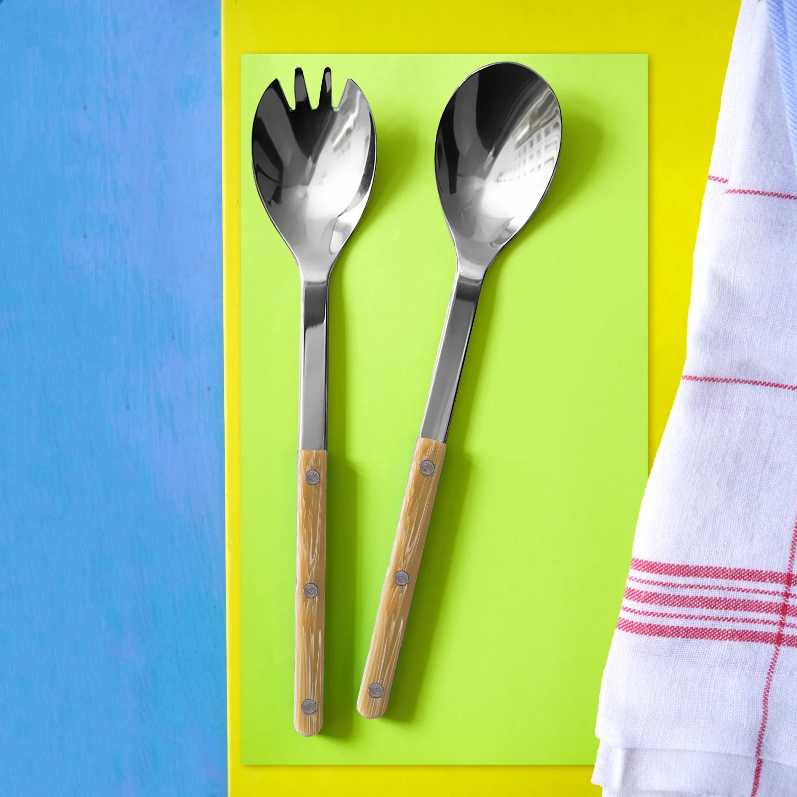 Bistrot Horn, Faux Horn - Salad cutlery set - Image 2