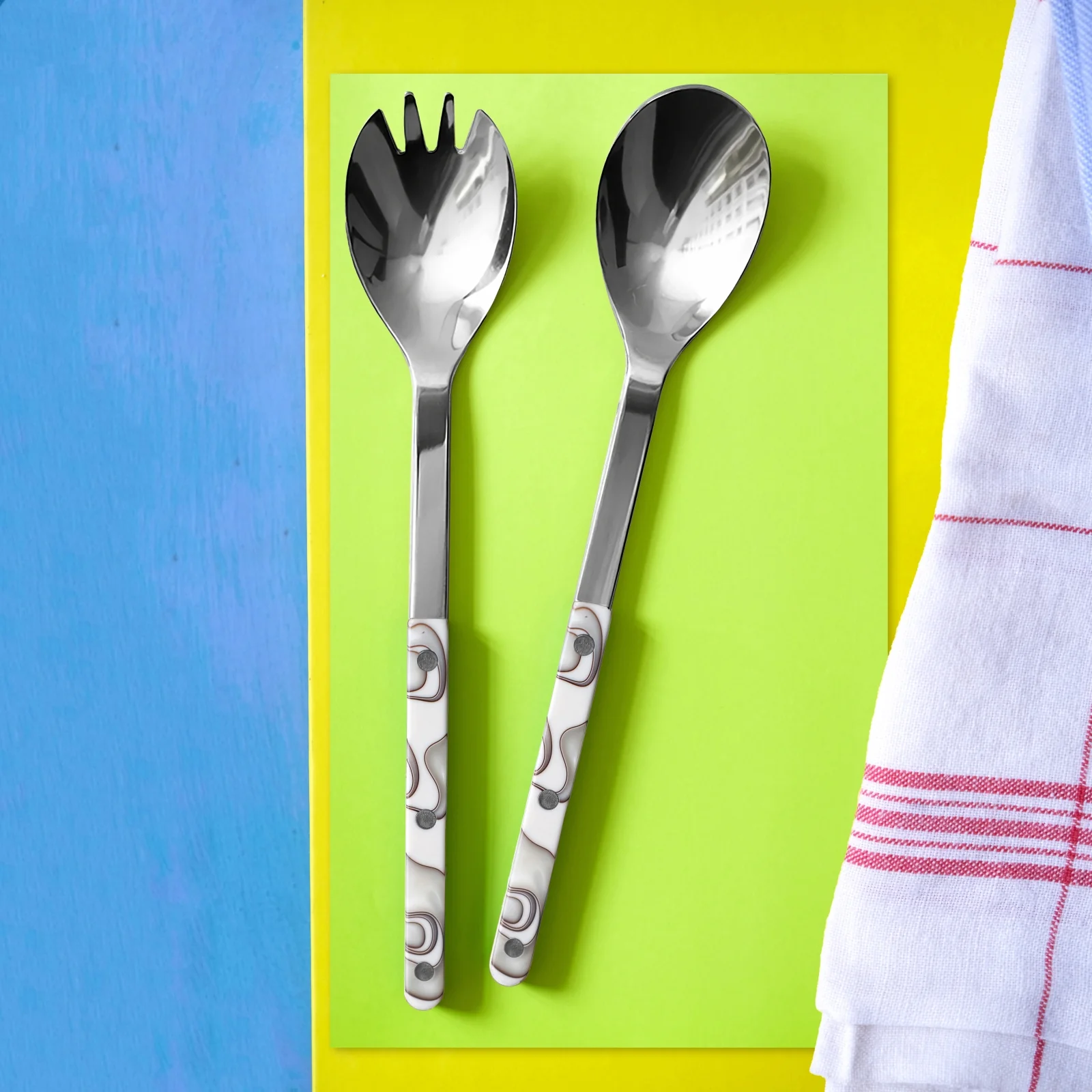Bistrot Dune, Dune Ivory - Salad cutlery set - Image 2