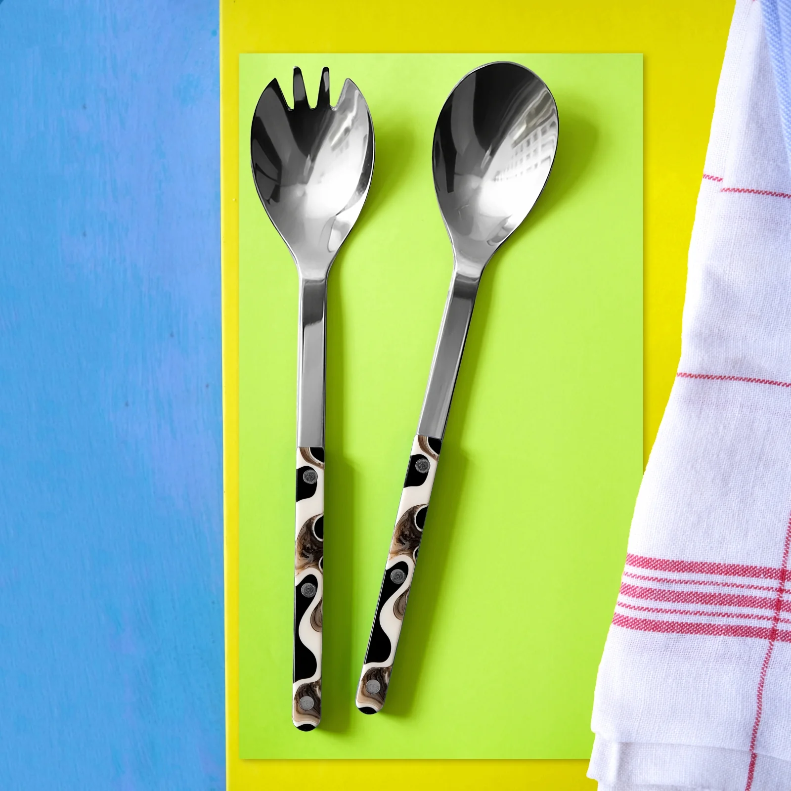 Bistrot Dune, Dune Black - Salad cutlery set - Image 2