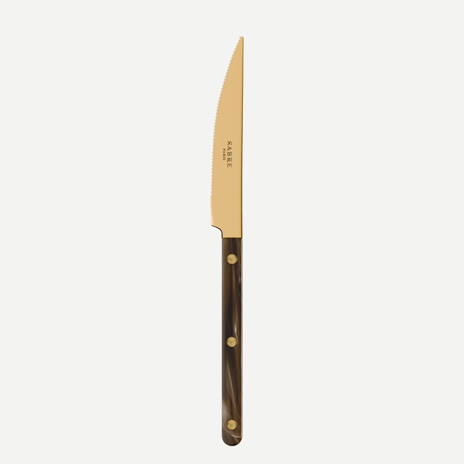 Bistrot Gold color Buffalo, Faux Buffalo - Dinner knife