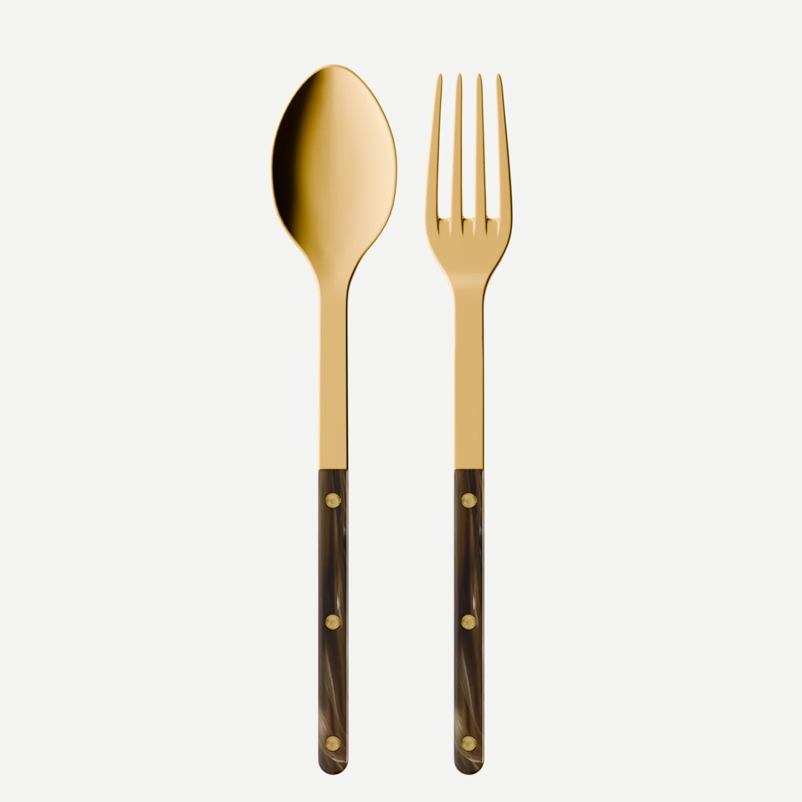 Bistrot Gold color Buffalo, Faux Buffalo - Serving set