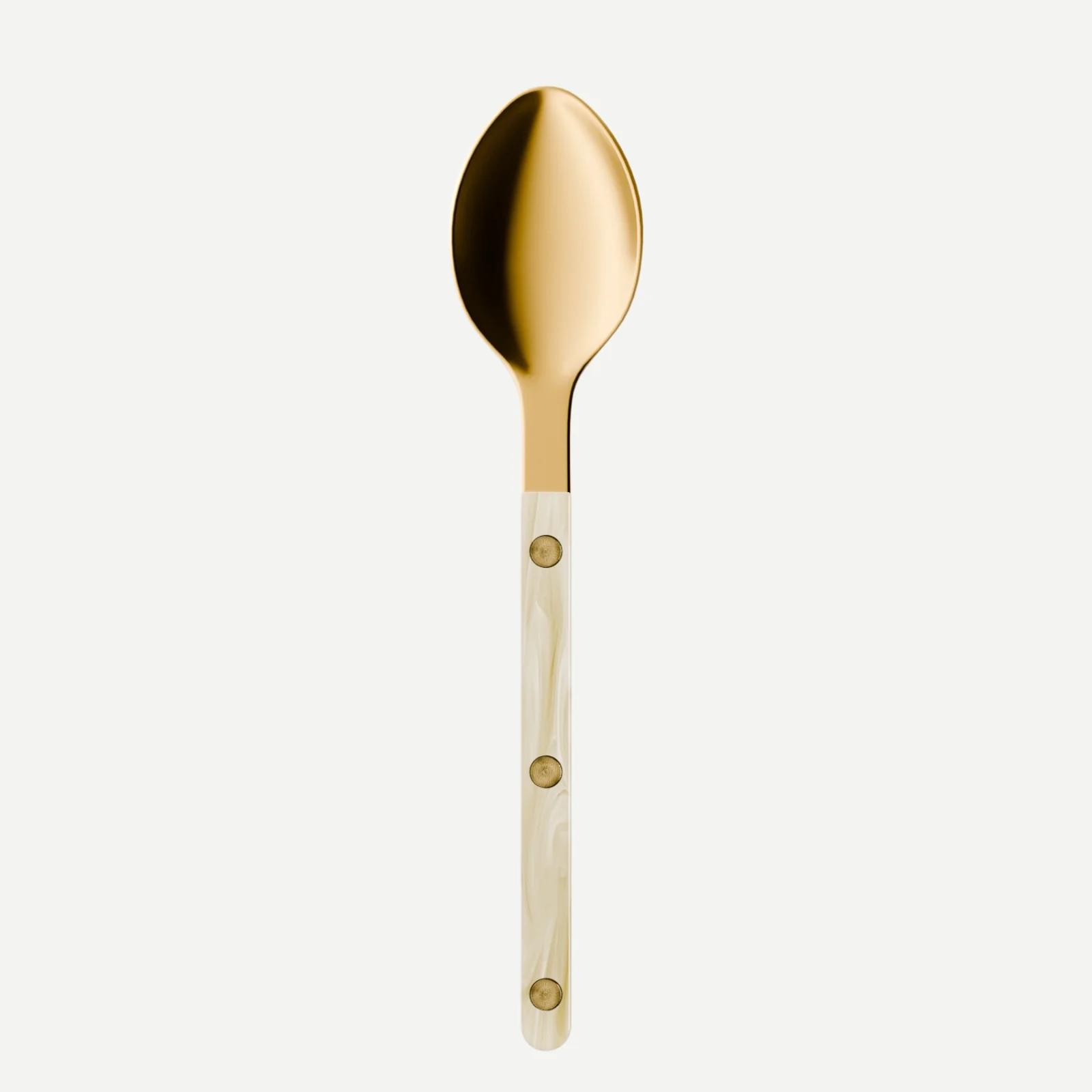 Bistrot Gold color Horn, Faux Horn - Dessert spoon