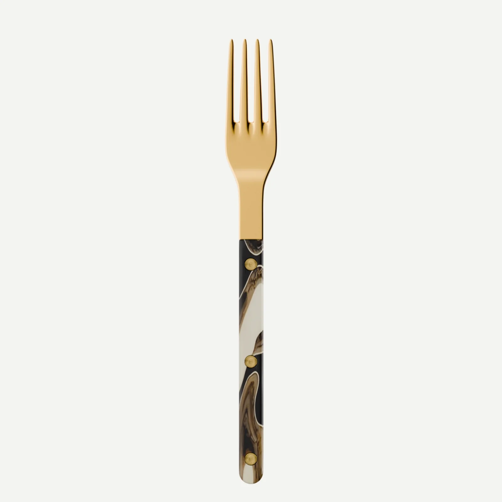 Bistrot Gold color Dune, Dune Black - Dinner fork