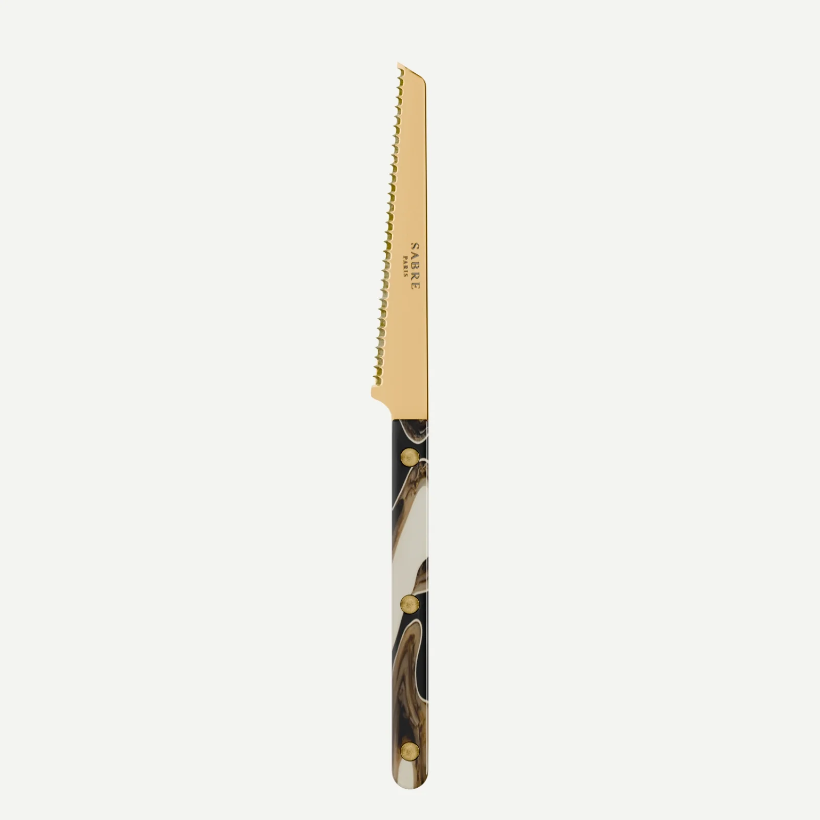 Bistrot Gold color Dune, Dune Black - Tomato knife