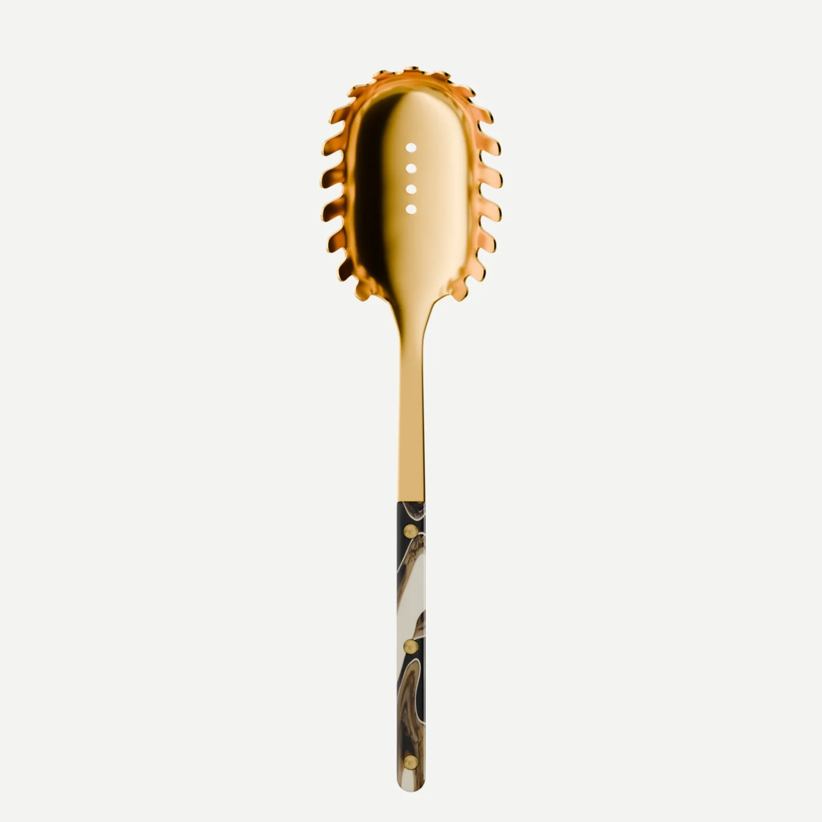 Bistrot Gold color Dune, Dune Black - Spaghetti spoon