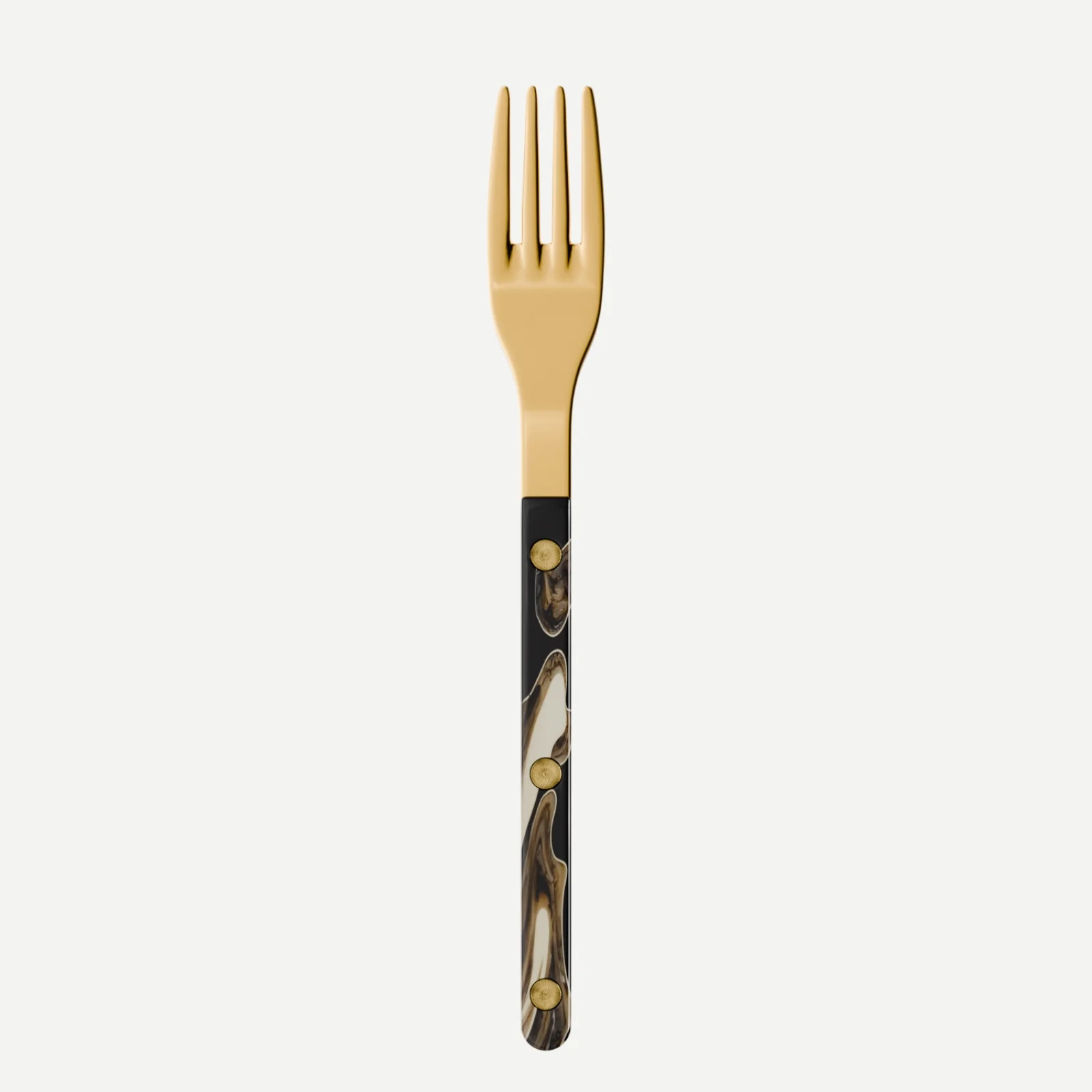 Bistrot Gold color Dune, Dune Black - Salad fork