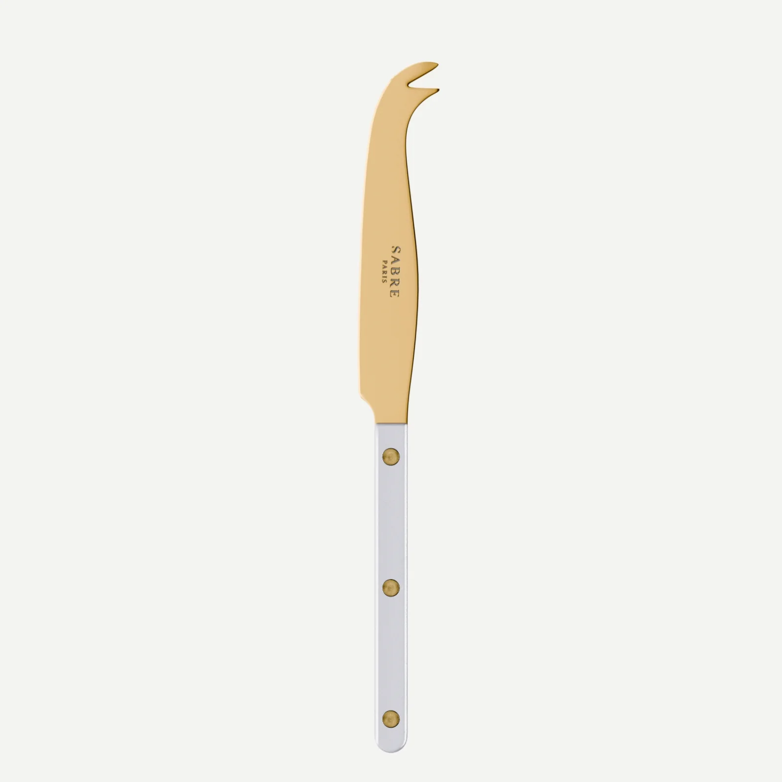 Bistrot Gold color Pearly, White - Cheese knife large
