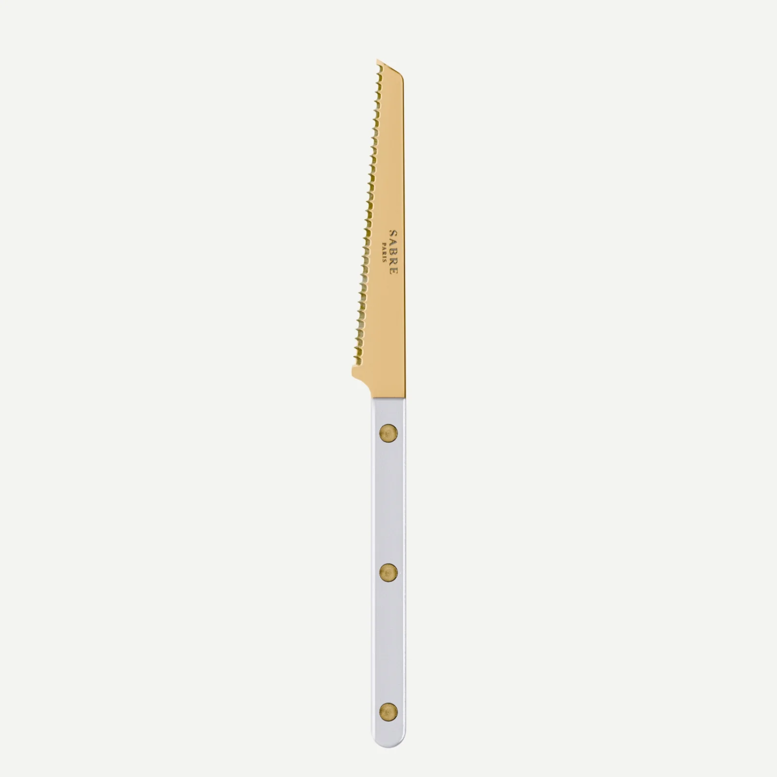 Bistrot Gold color Pearly, White - Tomato knife