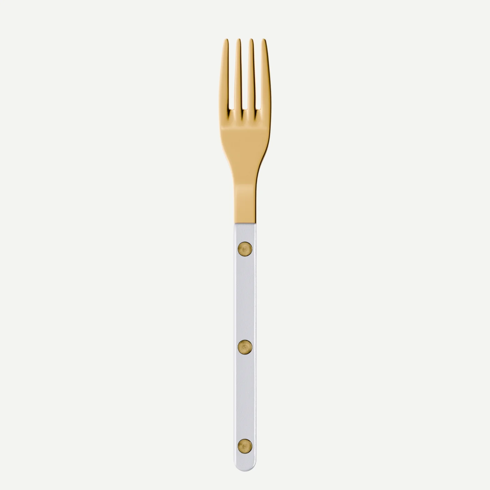 Bistrot Gold color Pearly, White - Salad fork