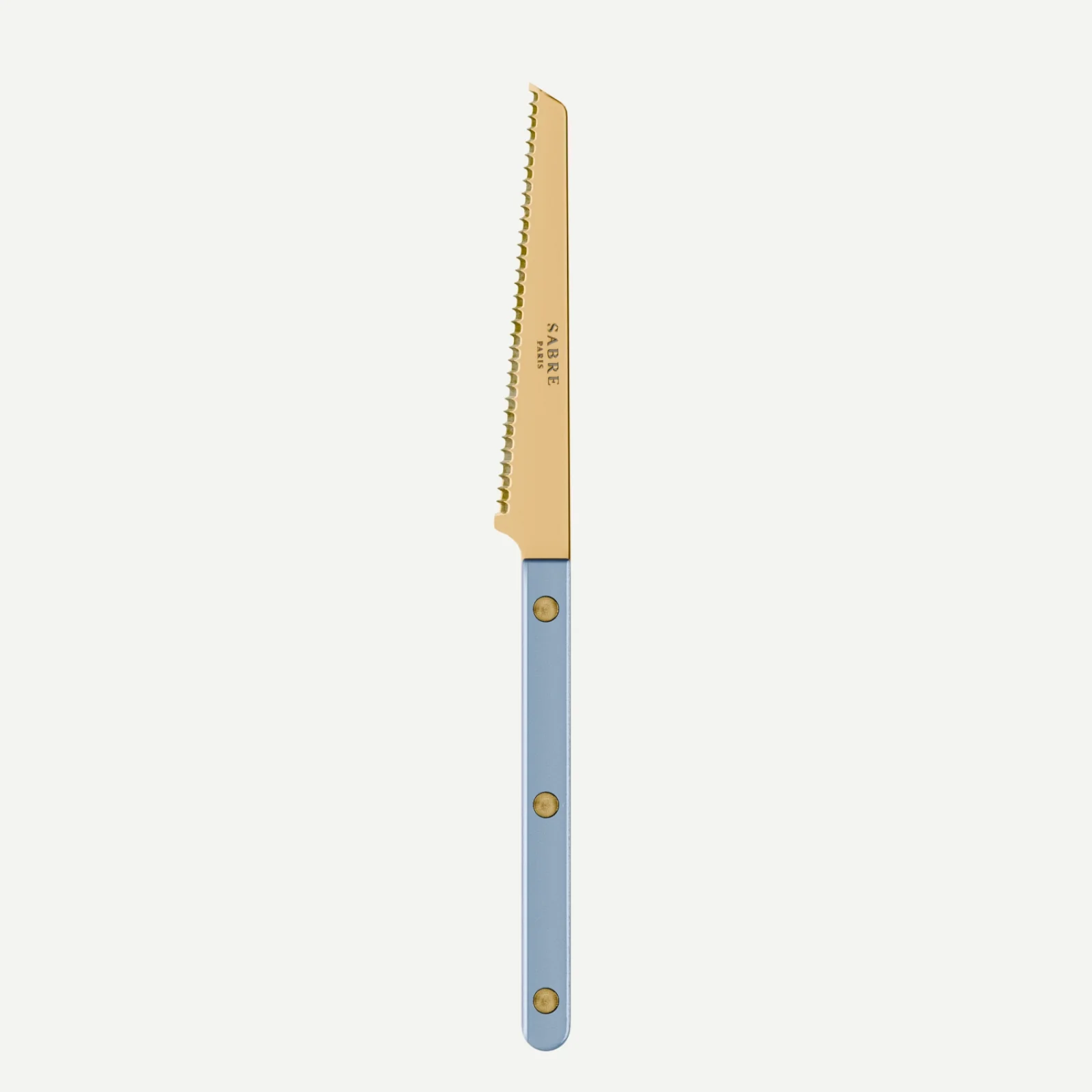 Bistrot Gold color Pearly, Light blue - Tomato knife