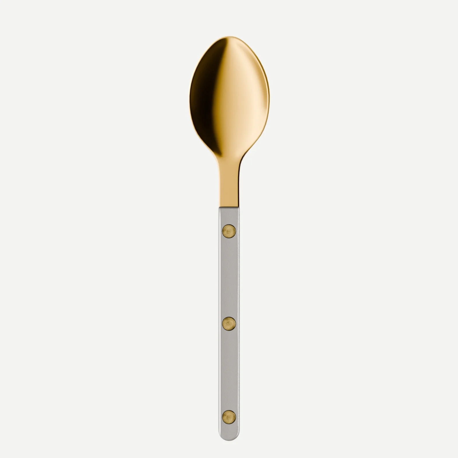 Bistrot Gold color Pearly, Grey - Dessert spoon