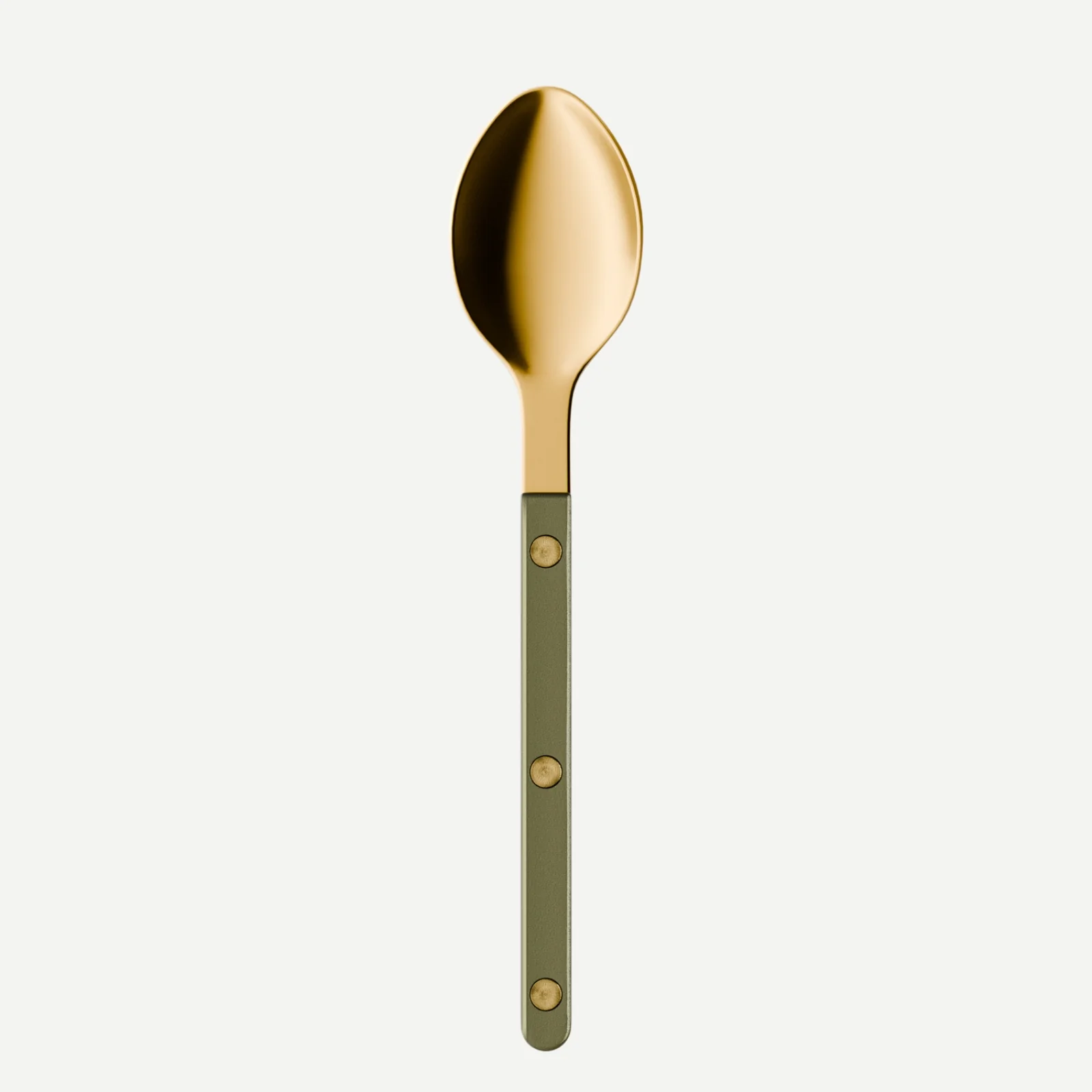 Bistrot Gold color Pearly, Olive - Dessert spoon