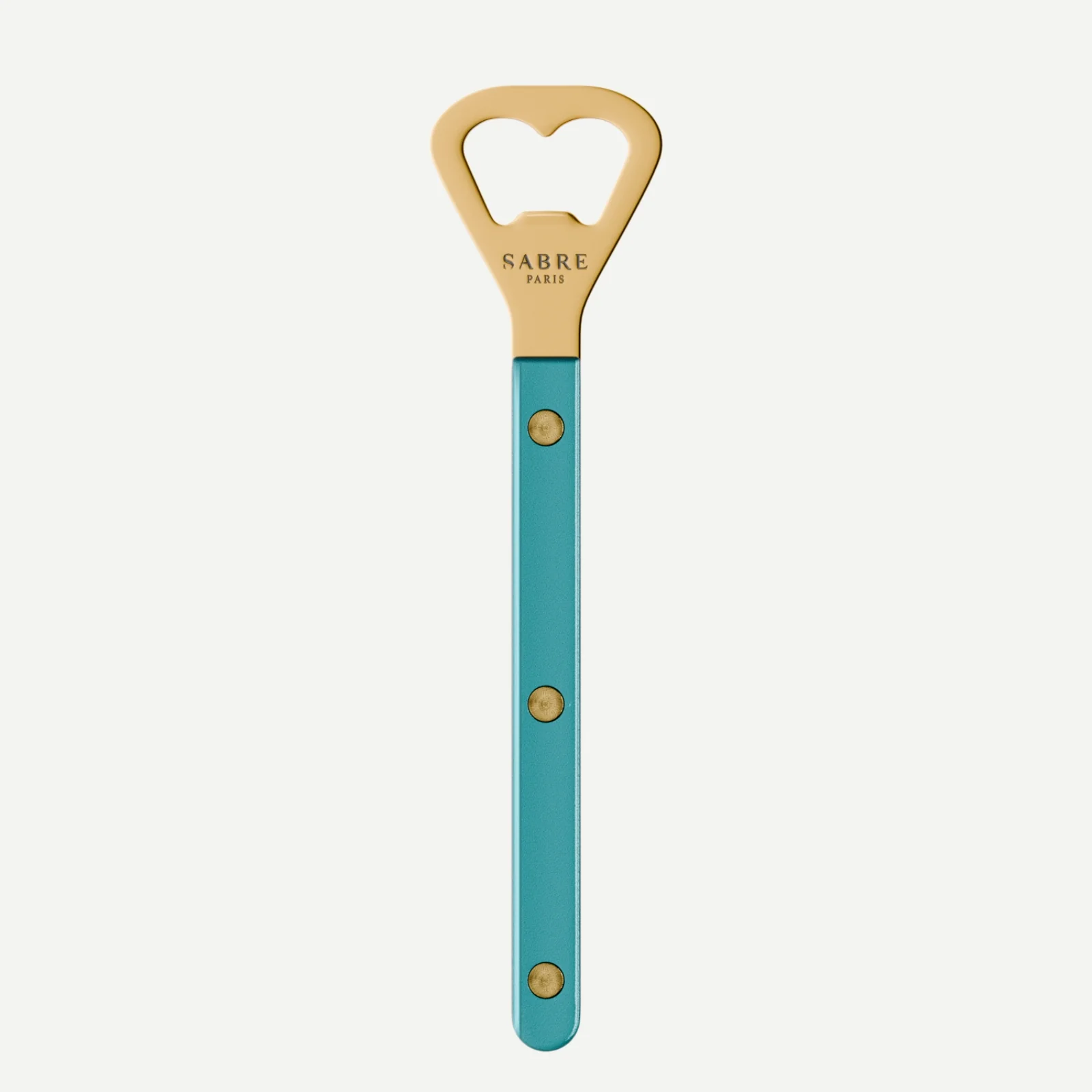 Bistrot Gold color Pearly, Turquoise - Bottle opener