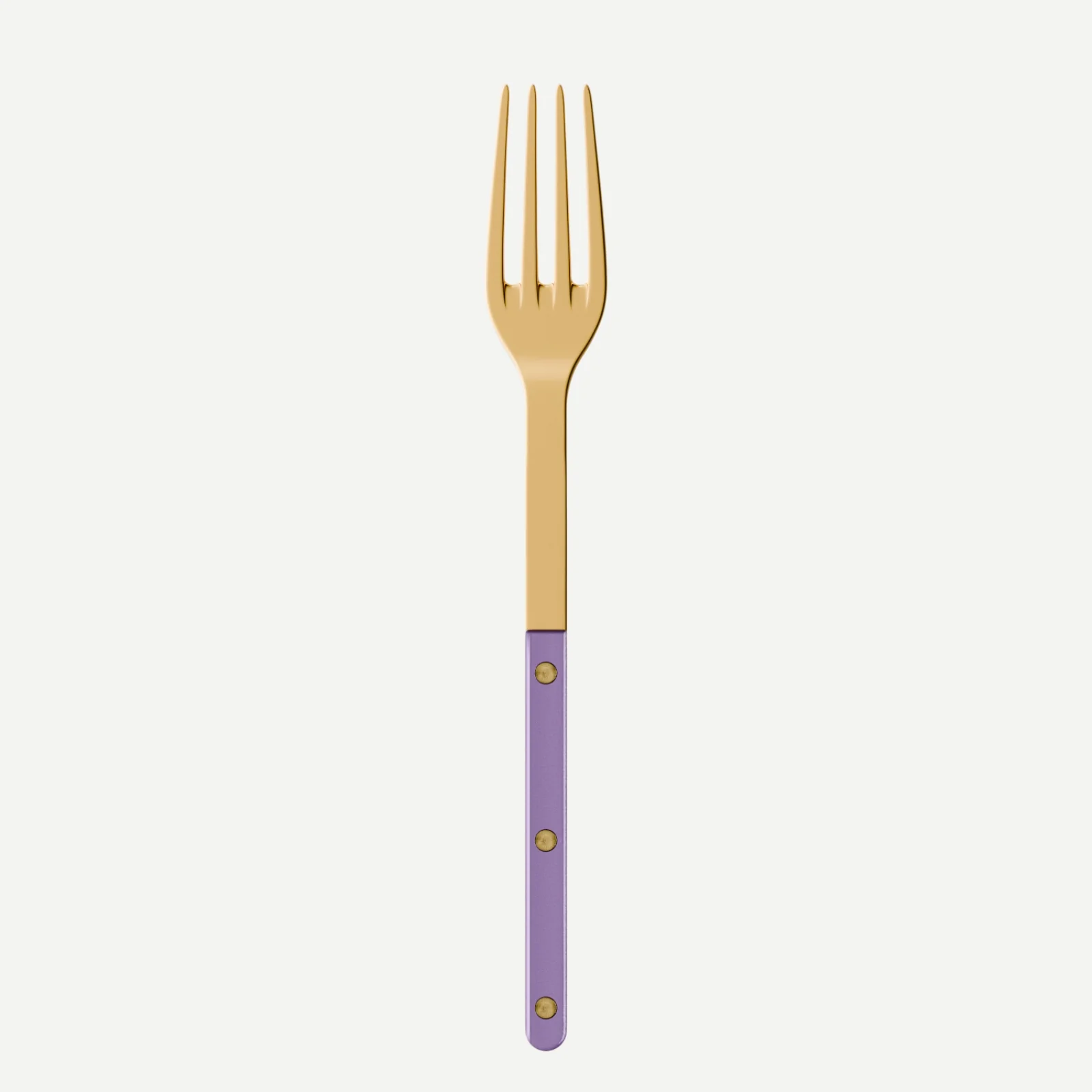 Bistrot Gold color Pearly, Purple - Serving fork