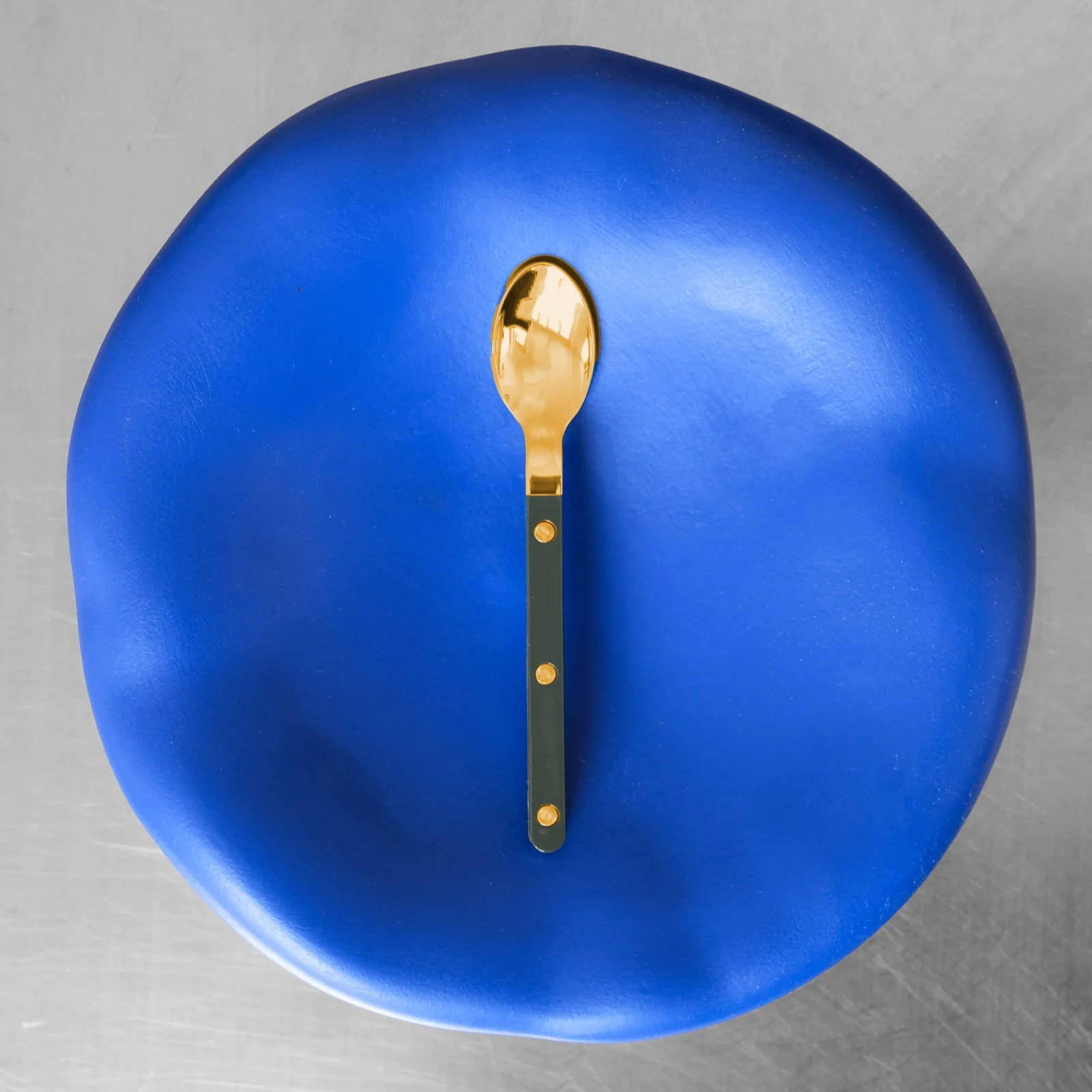 Bistrot Gold color Solid, Dark grey - Espresso spoon - Image 2