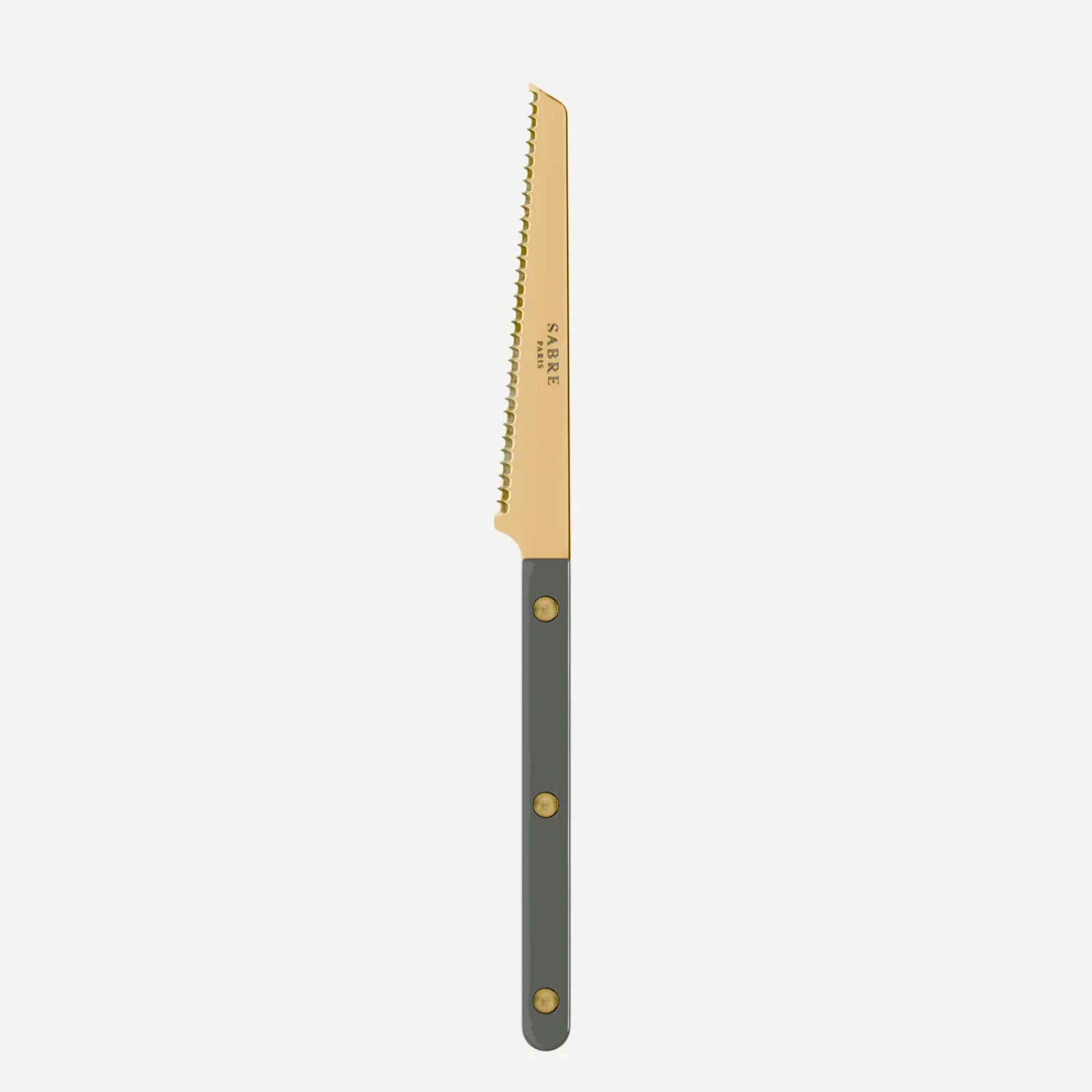 Bistrot Gold color Solid, Dark grey - Tomato knife