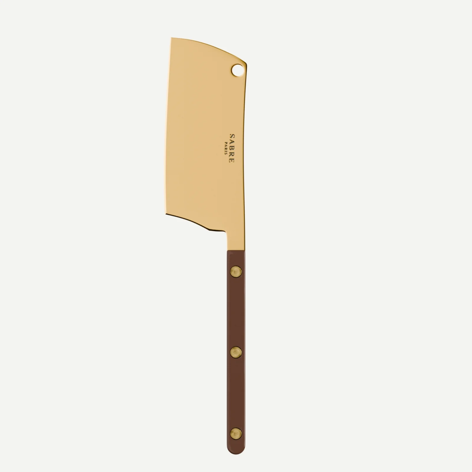 Bistrot Gold color Solid, Chocolate - Cheese cleaver