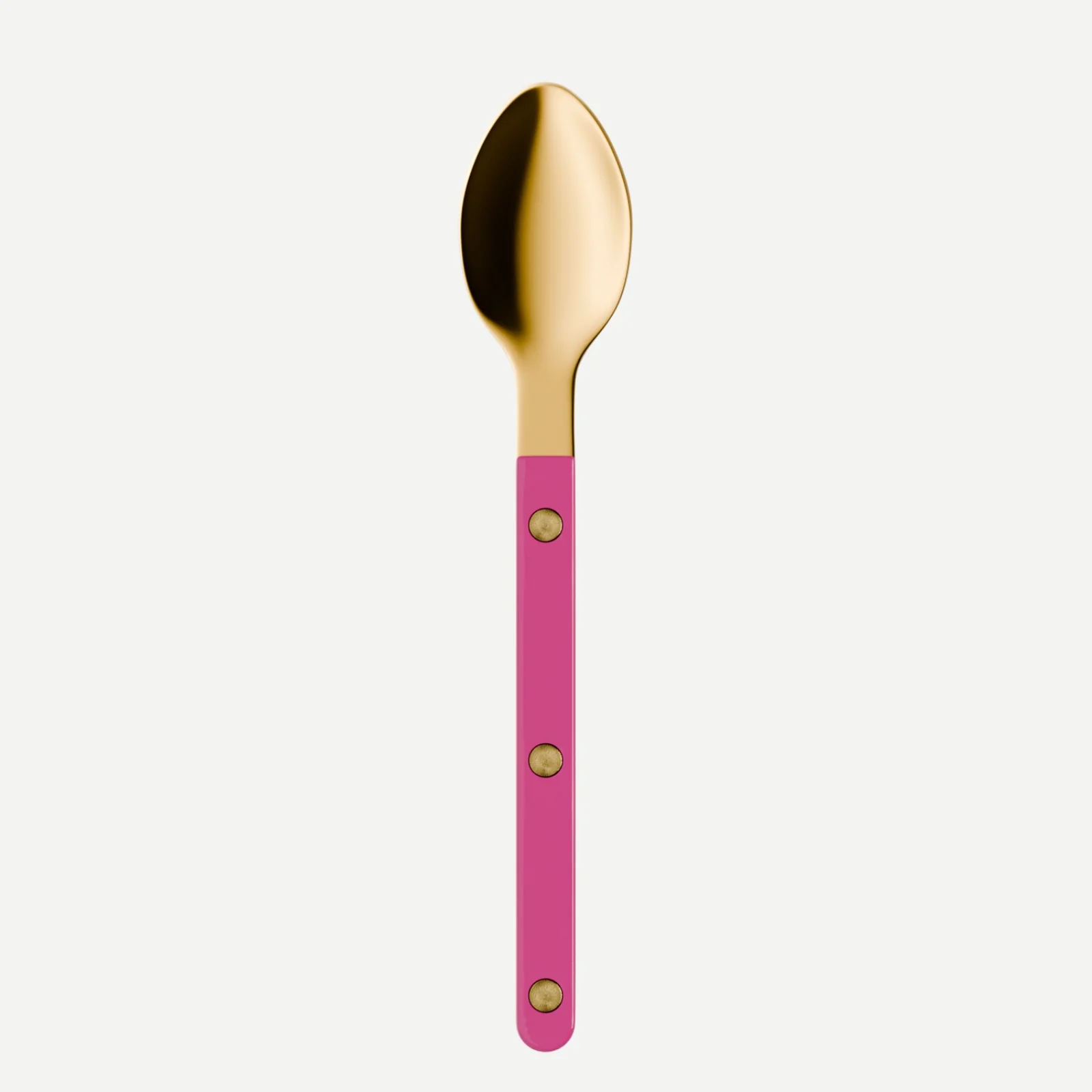 Bistrot Gold color Solid, Raspberry - Espresso spoon