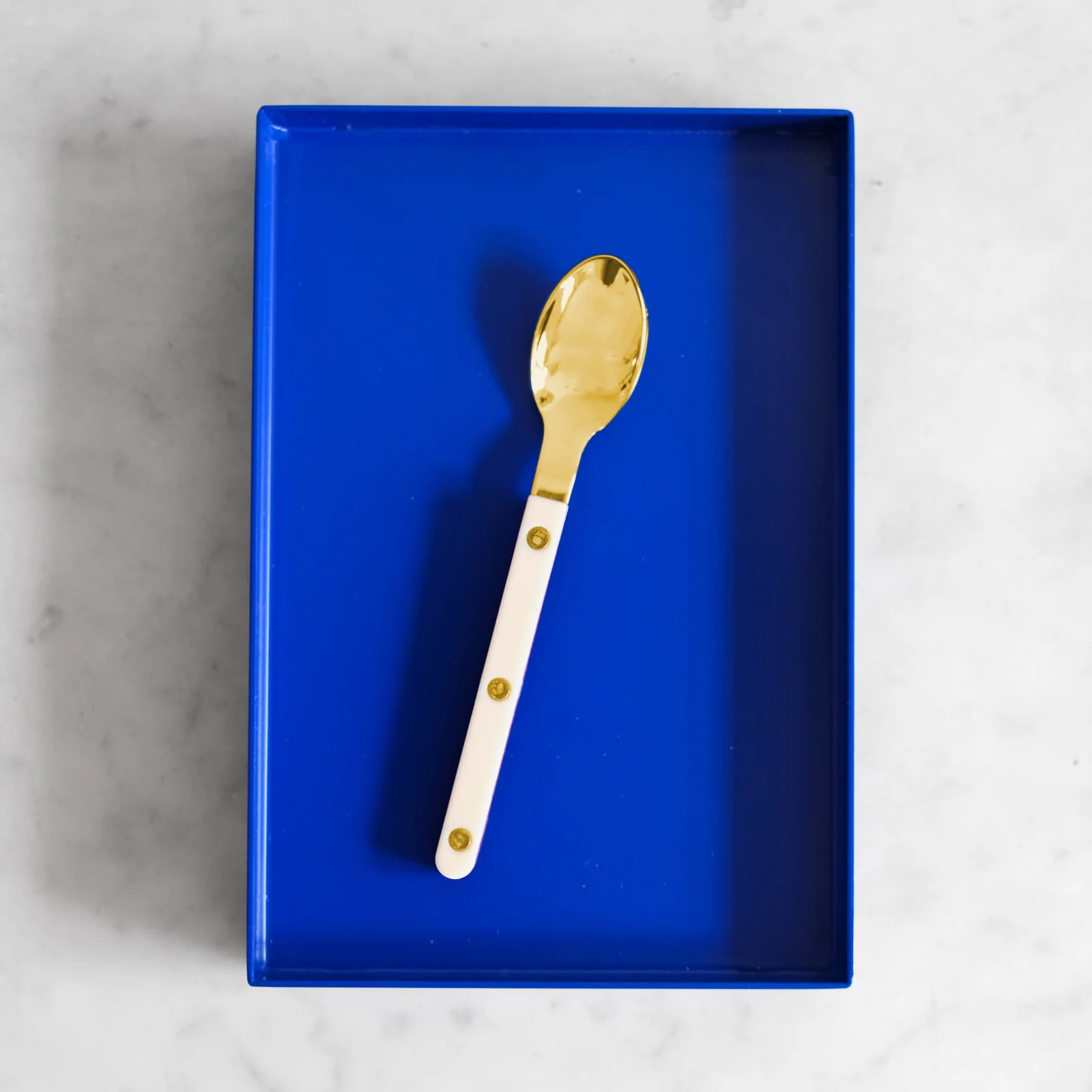 Bistrot Gold color Solid, Ivory - Espresso spoon - Image 2