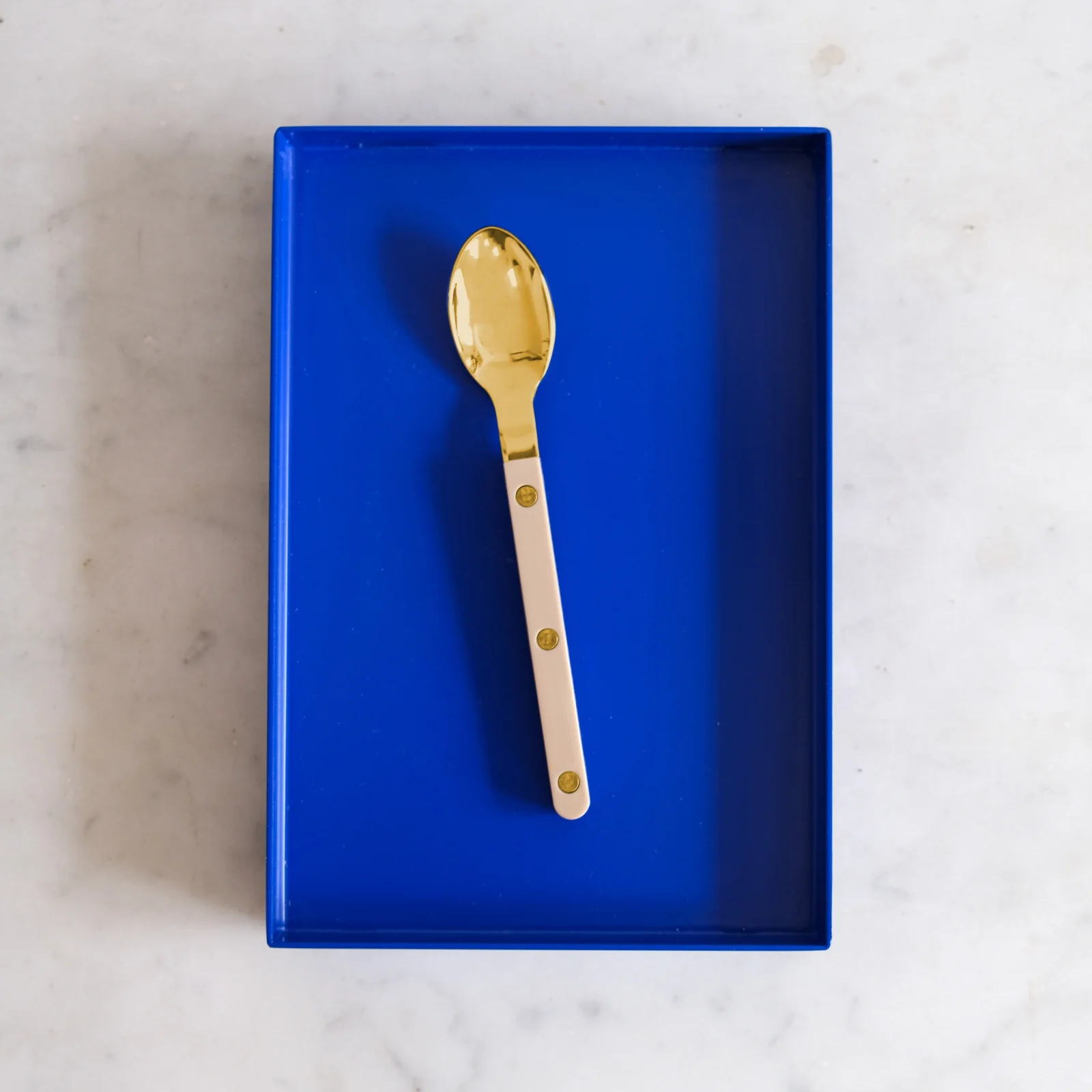 Bistrot Gold color Solid, Light kaki - Espresso spoon - Image 2