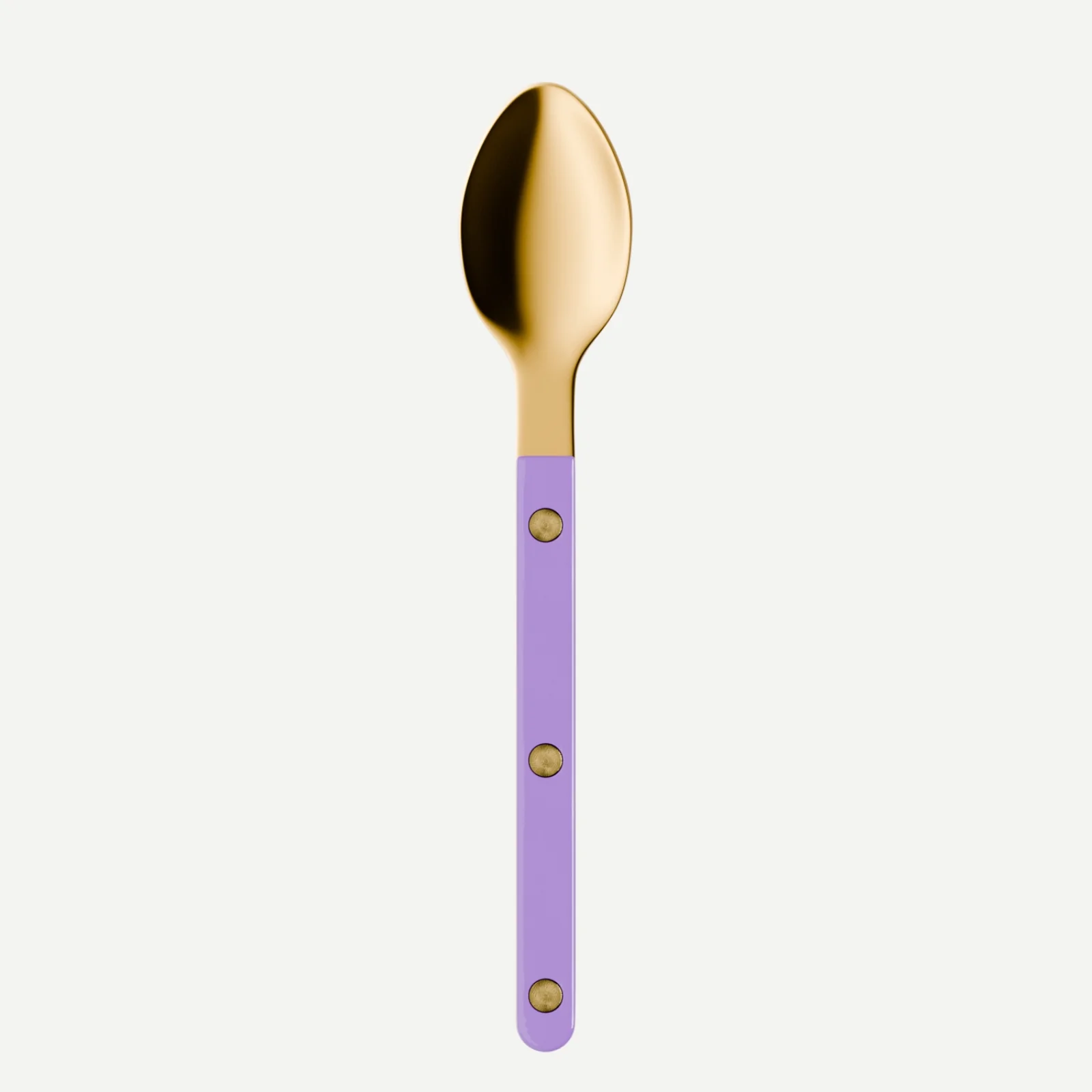 Bistrot Gold color Solid, Purple - Espresso spoon