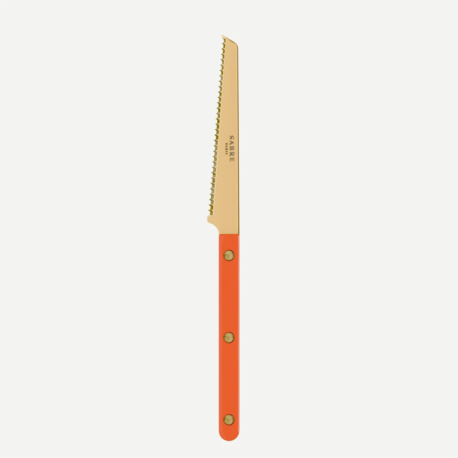 Bistrot Gold color Solid, Orange - Tomato knife