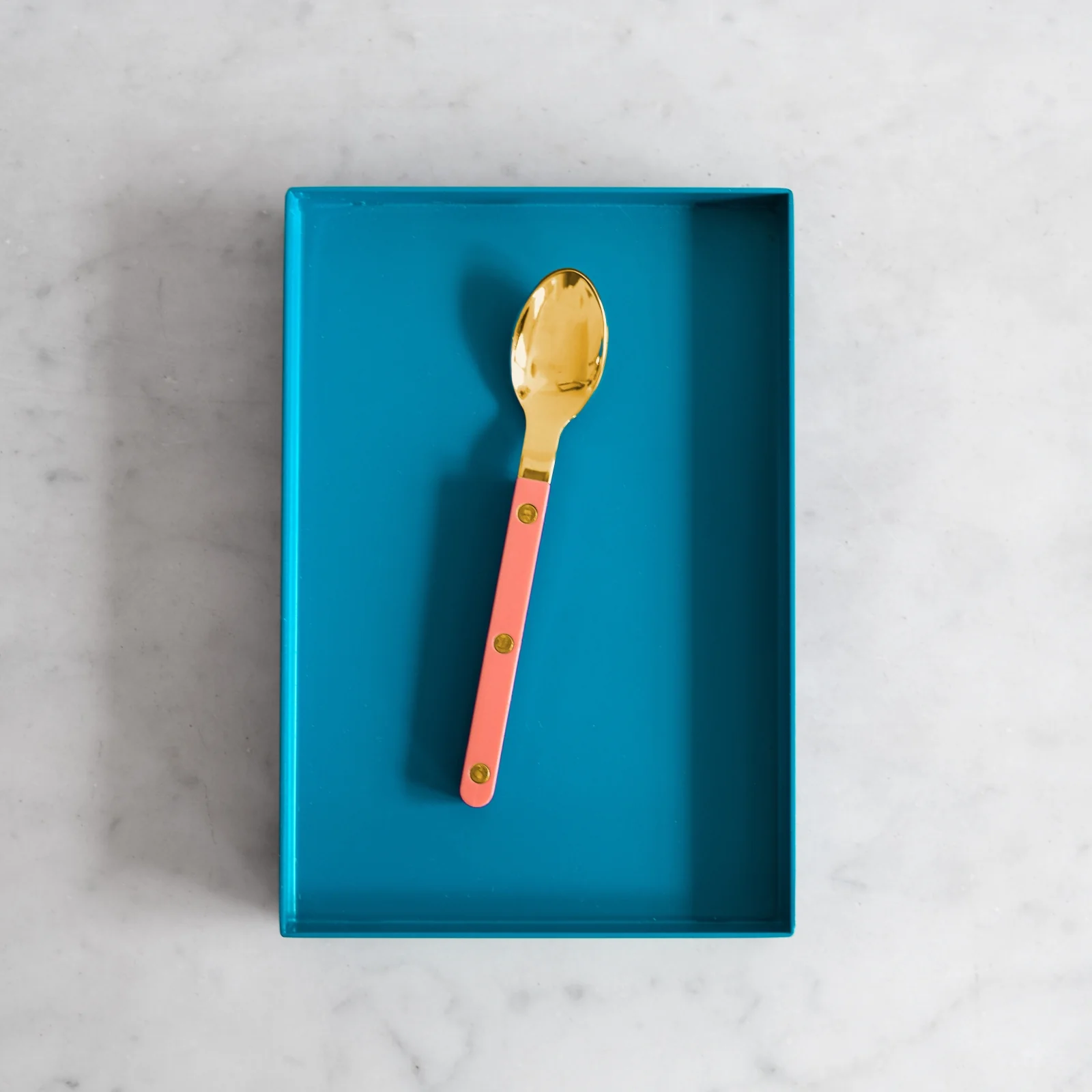 Bistrot Gold color Solid, Nude Pink - Espresso spoon - Image 2