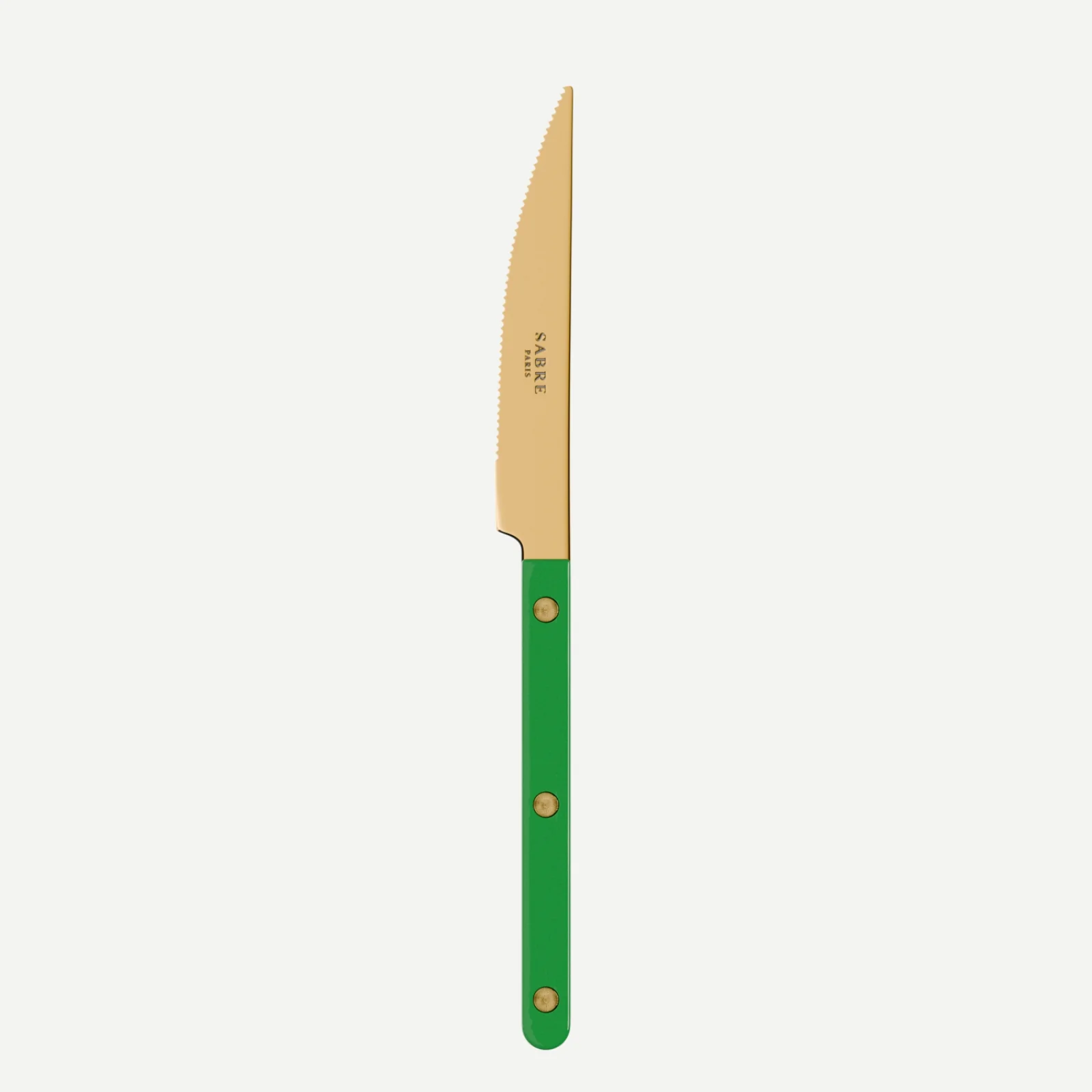 Bistrot Gold color Solid, Garden green - Dinner knife