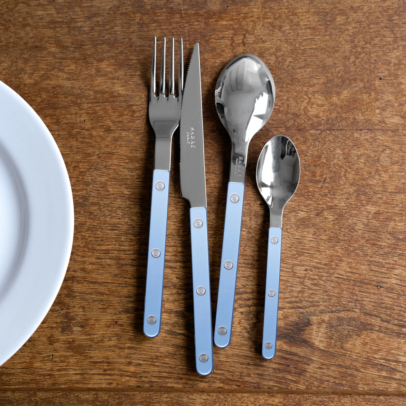 Bistrot Pearly, Light blue - Dinner knife - Image 2