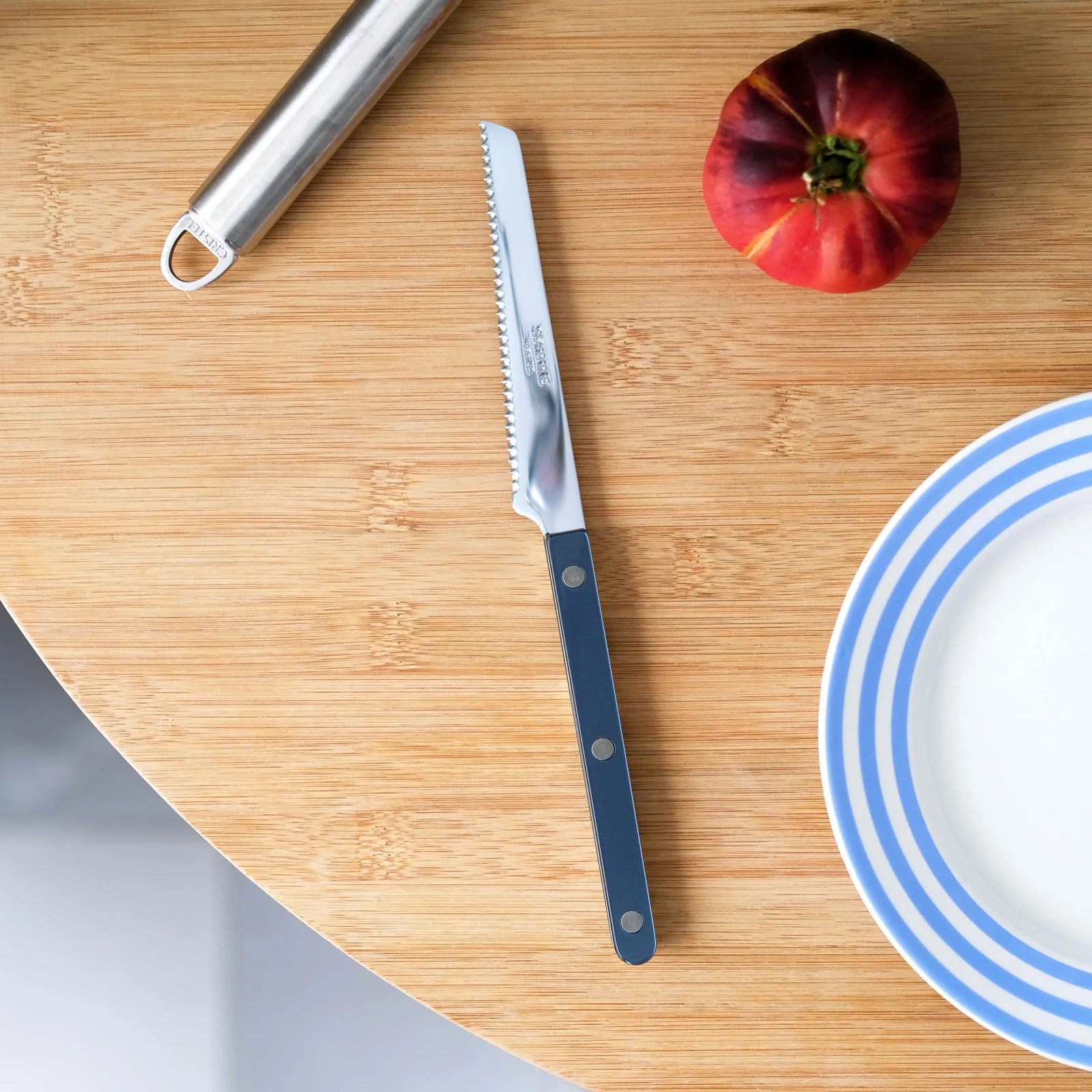 Bistrot Pearly, Steel blue - Tomato knife - Image 2