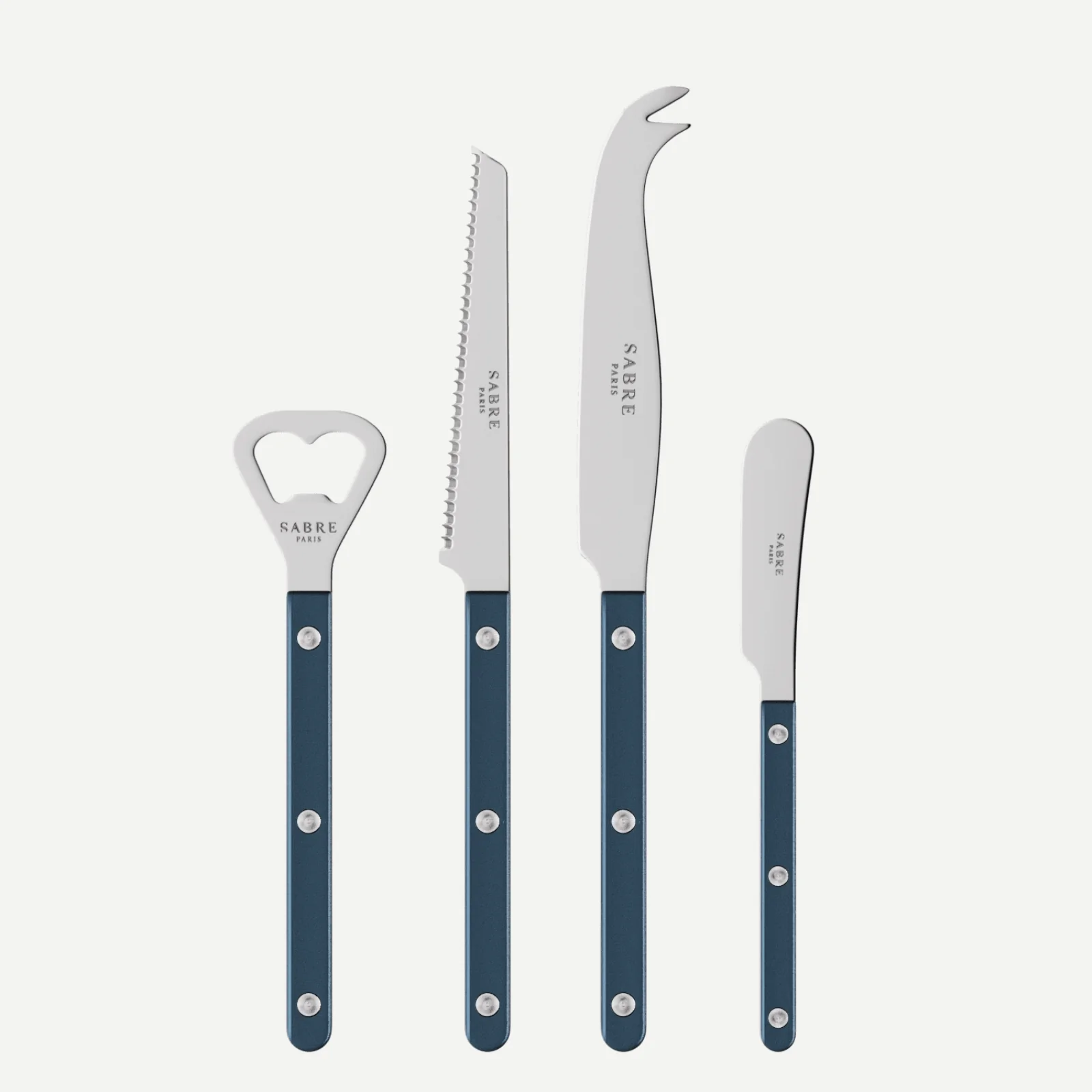 Bistrot Pearly, Steel blue - Bistrot aperitif set