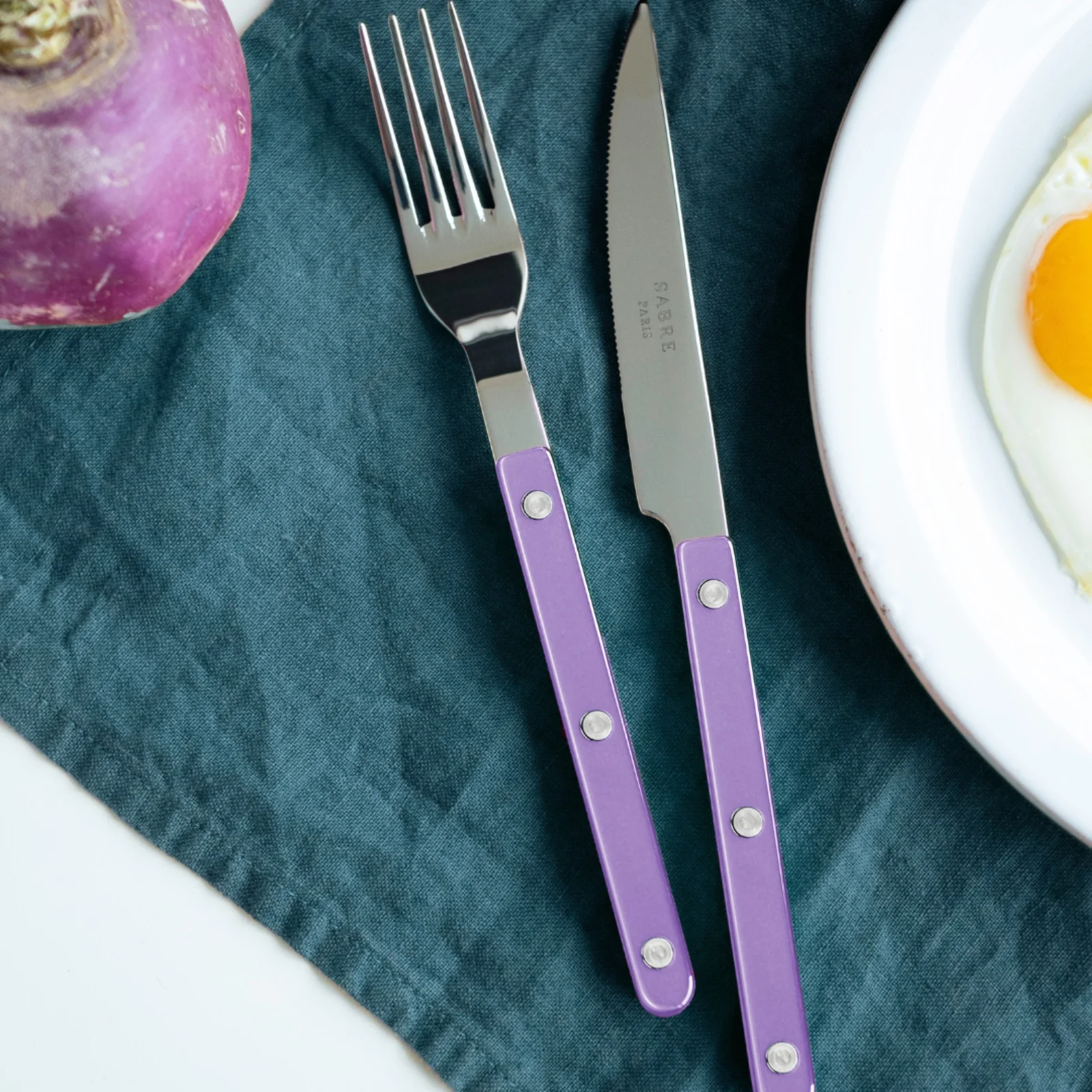 Bistrot Pearly, Lilac - 48 pieces cutlery set - Image 2