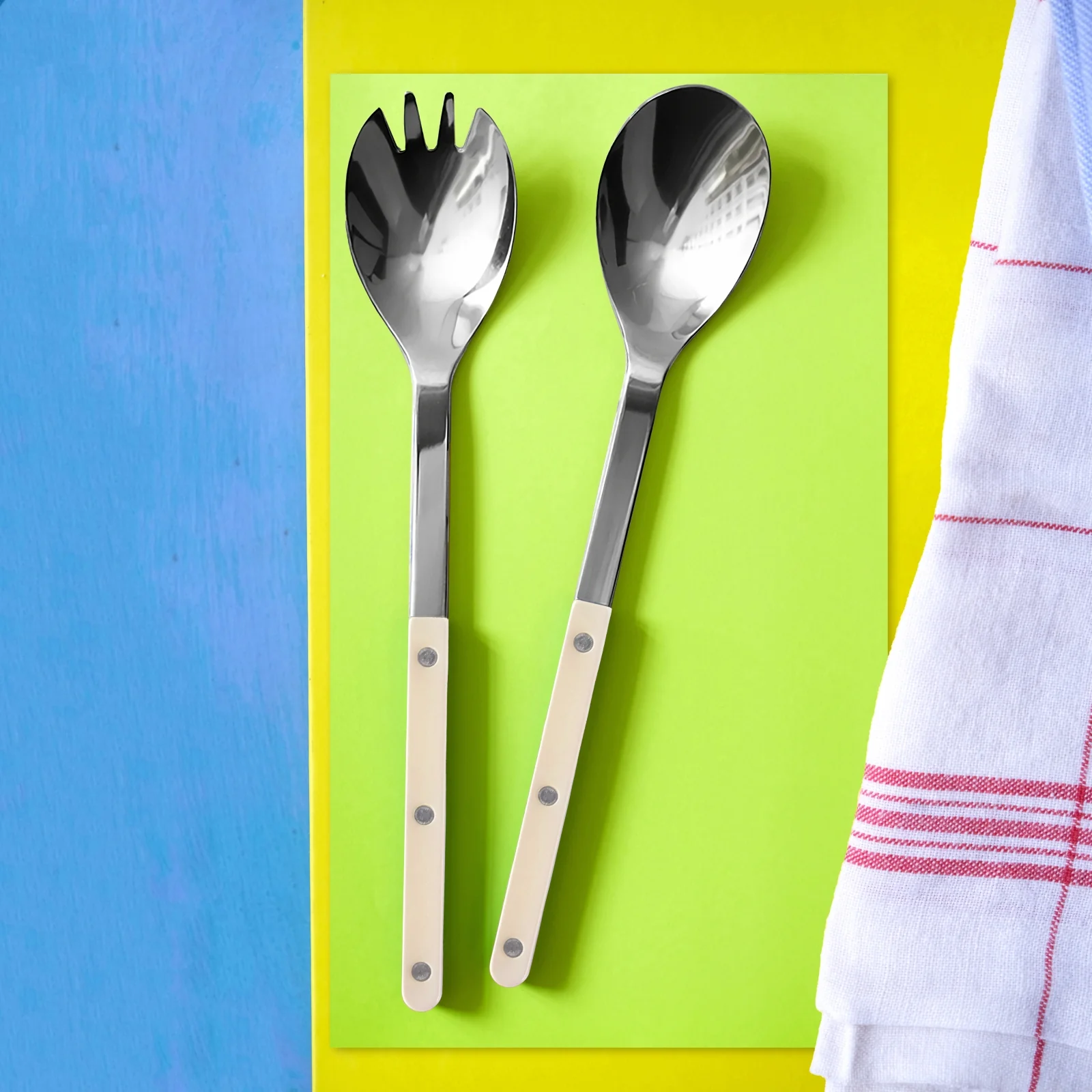Bistrot Pearly, Pearl - Salad cutlery set - Image 2