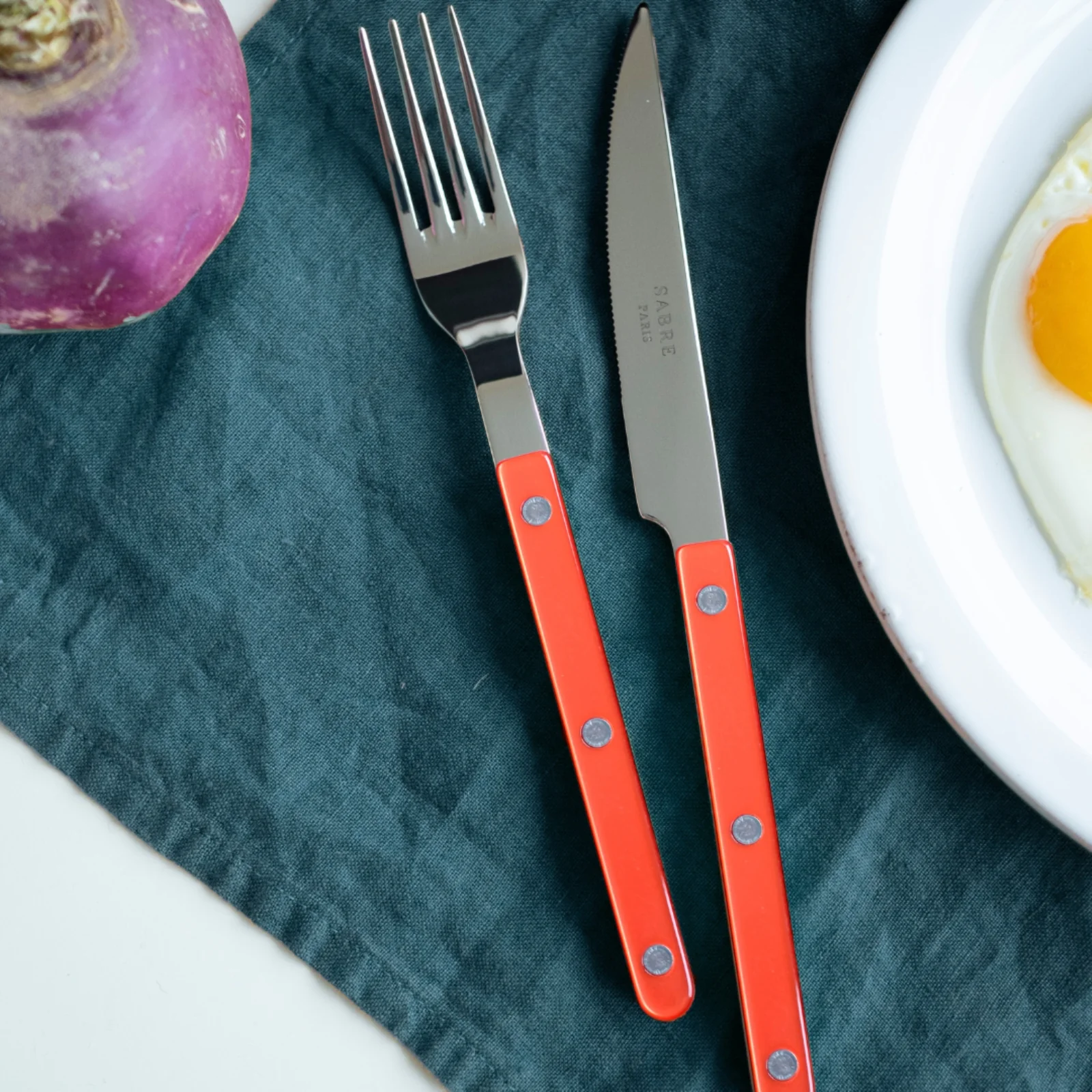 Bistrot Pearly, Orange - Dinner knife - Image 3