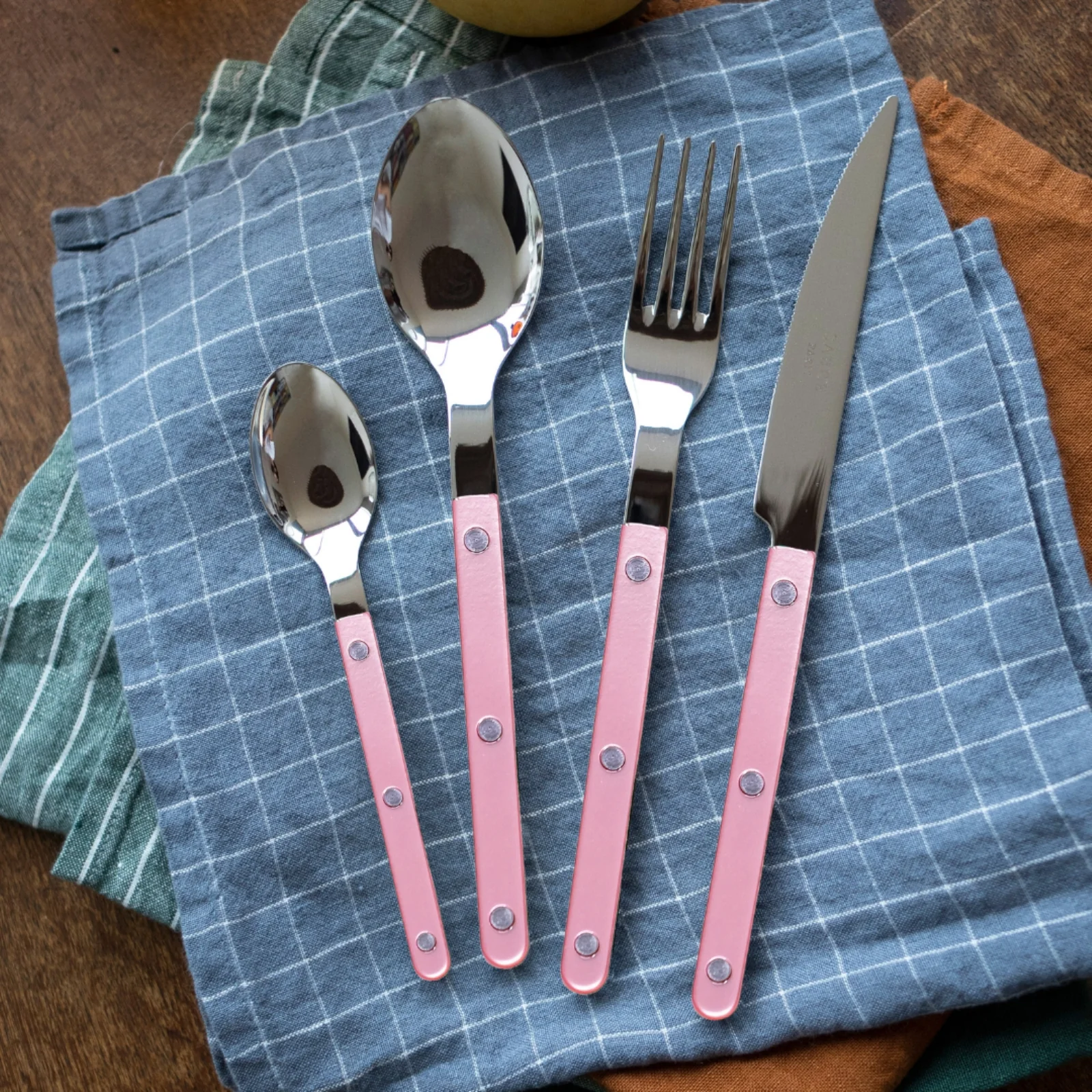 Bistrot Pearly, Soft pink - 48 pieces cutlery set - Image 2