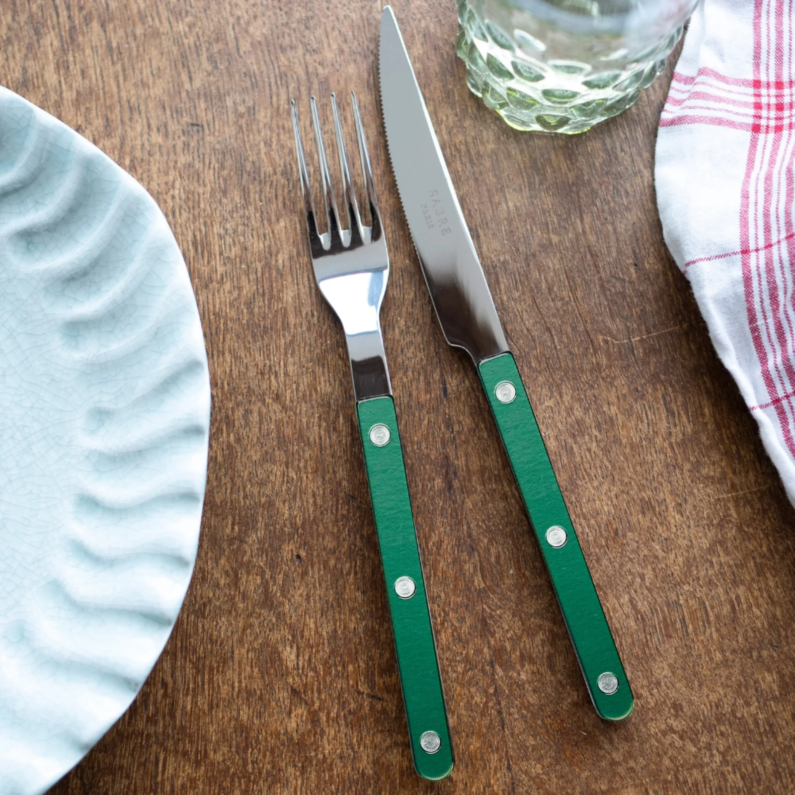 Bistrot Pearly, Dark green - 48 pieces cutlery set - Image 3