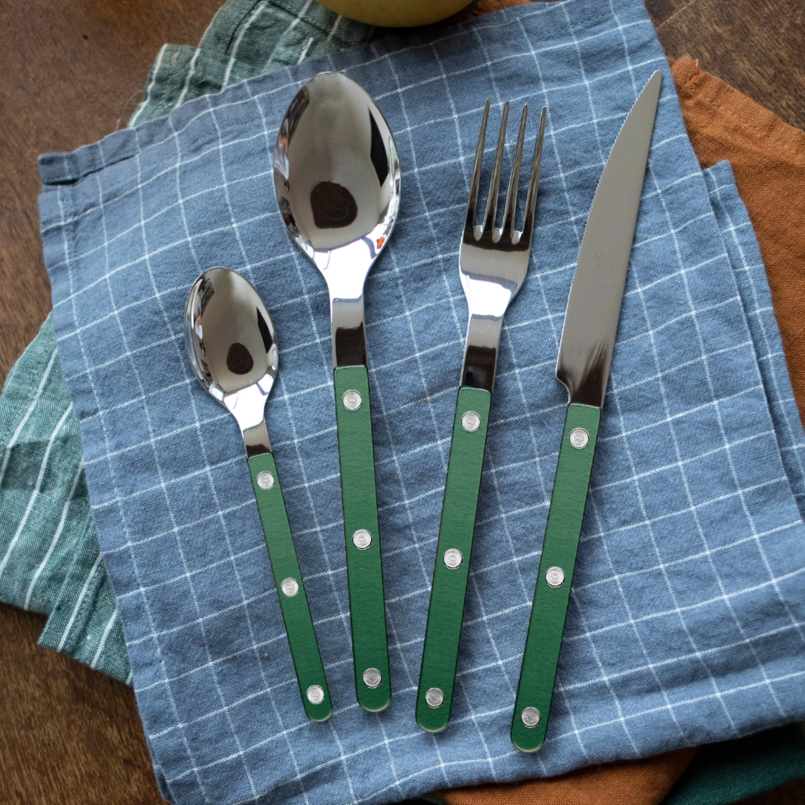 Bistrot Pearly, Dark green - Dinner fork - Image 2