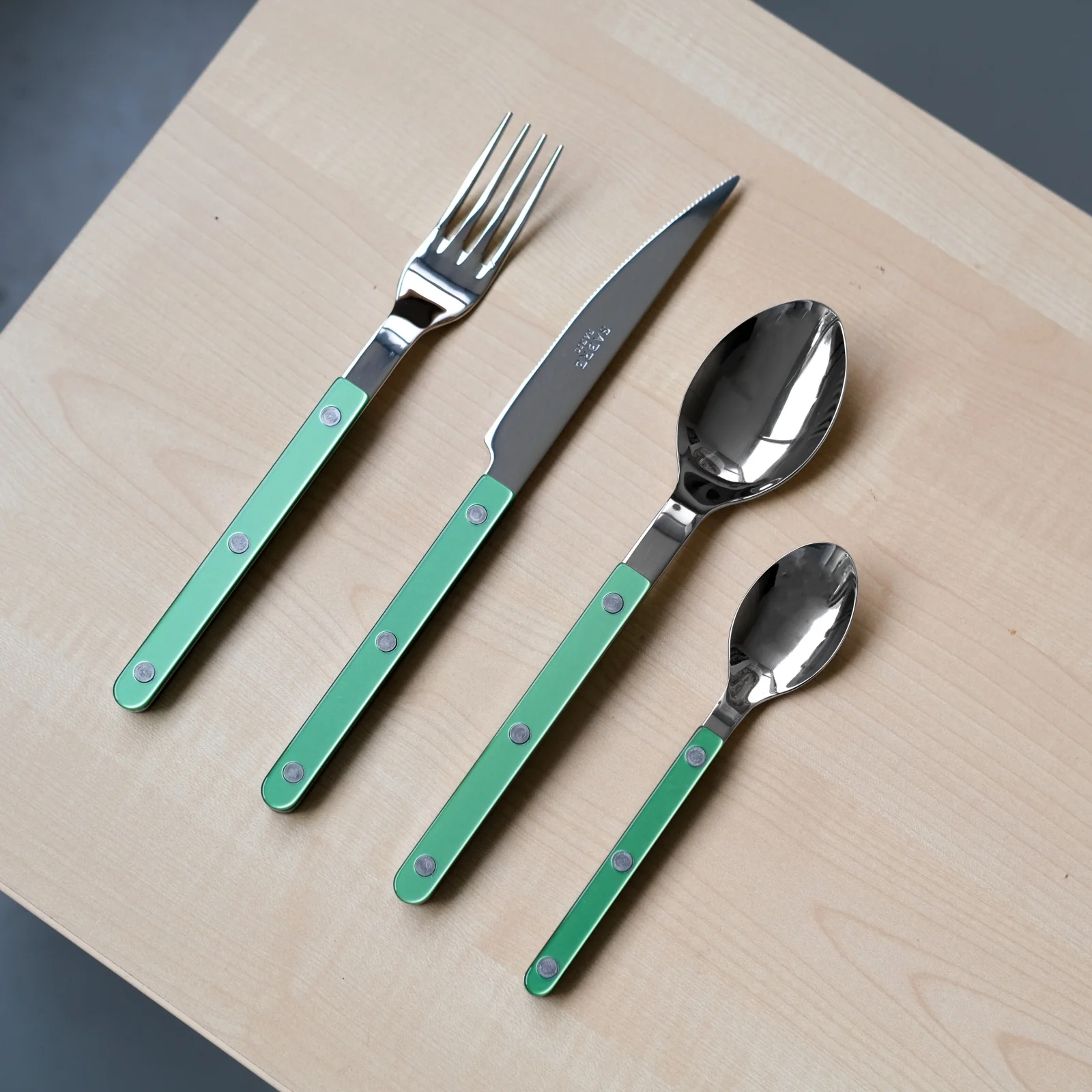 Bistrot Pearly, Garden green - Dinner knife - Image 2