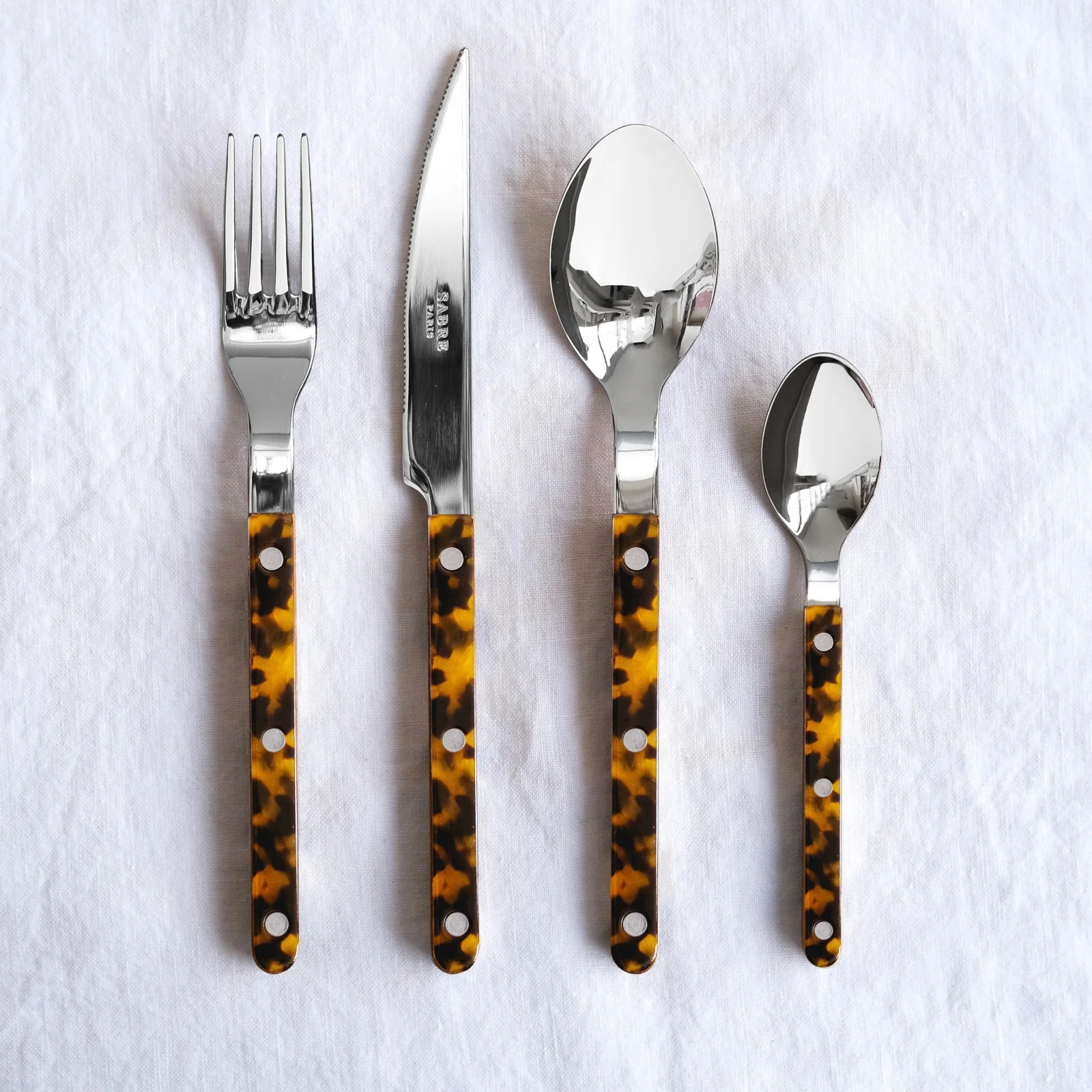 Bistrot Tortoise, Faux Tortoise - 24 pieces cutlery set - Image 4