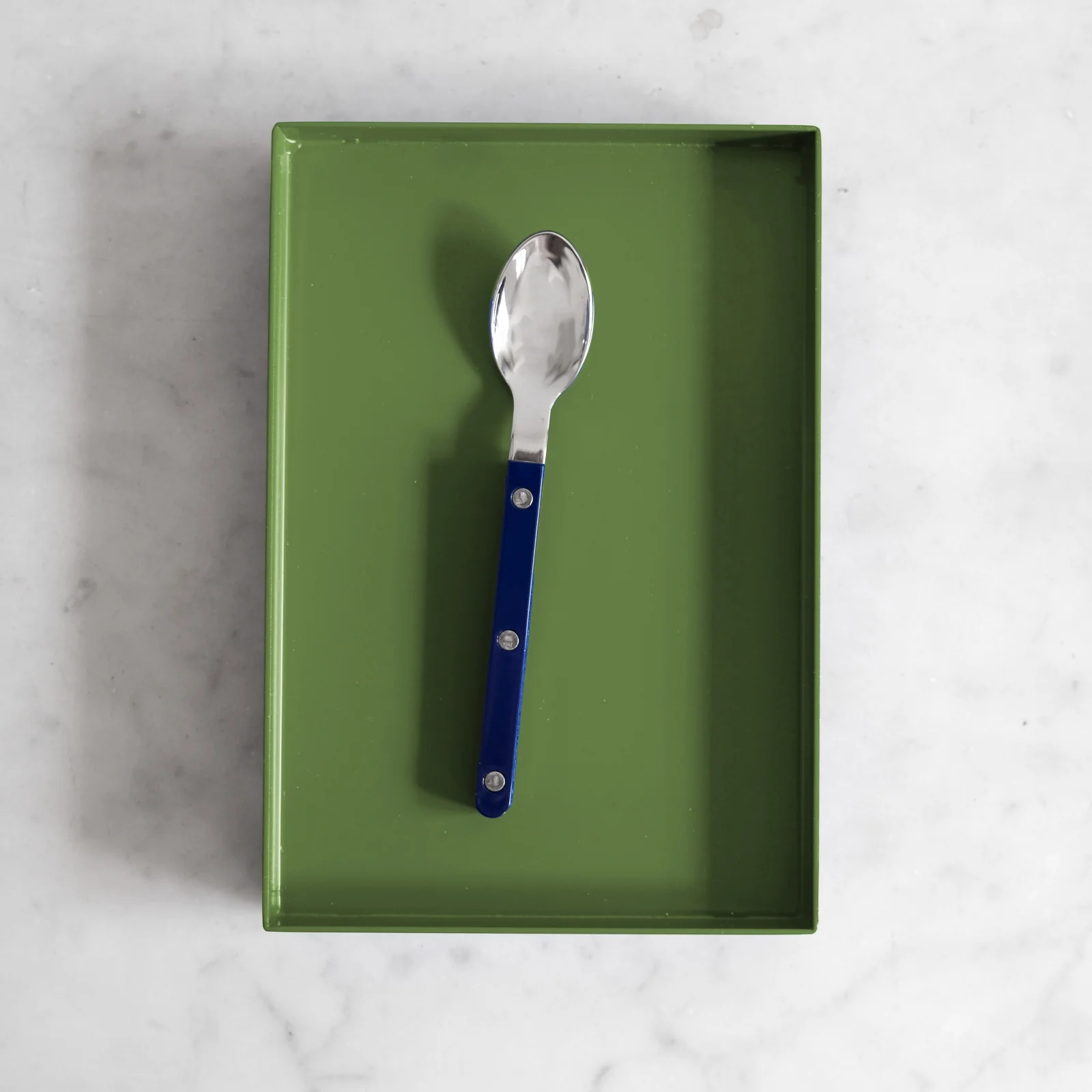 Bistrot Solid, Navy blue - Box of 6 espresso spoons - Image 2