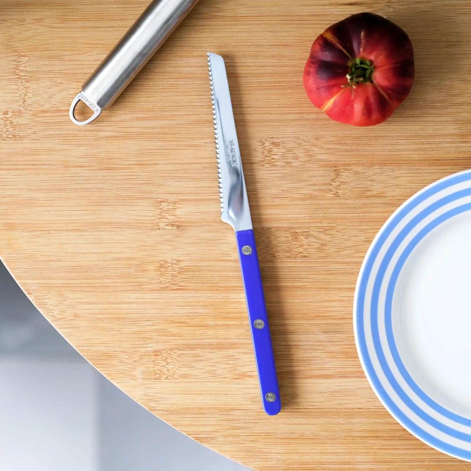 Bistrot Solid, Lapis blue - Tomato knife - Image 2