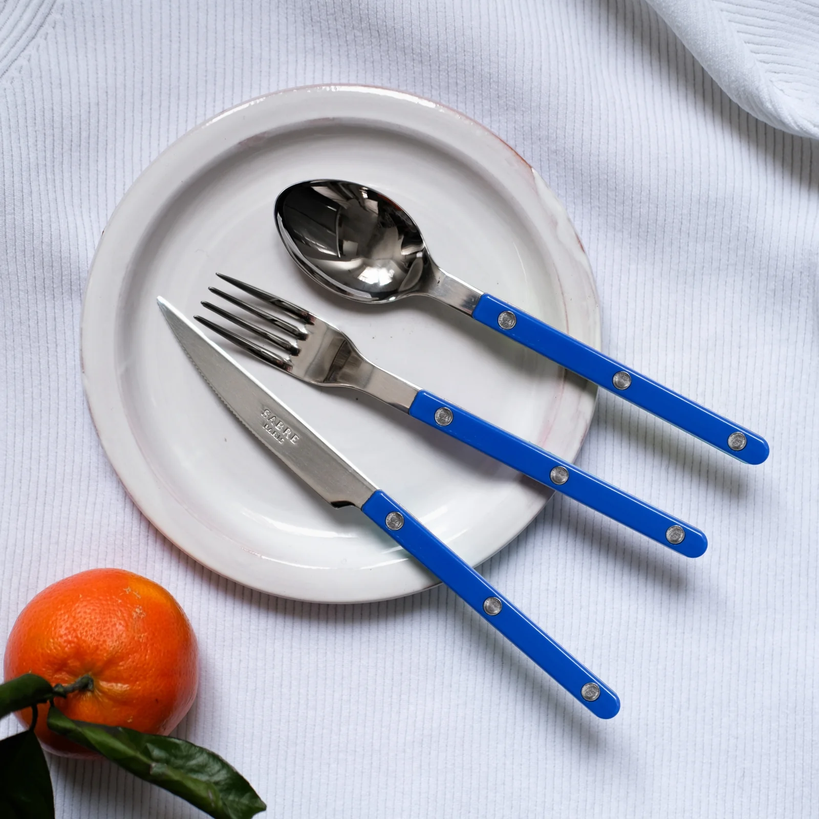 Bistrot Solid, Lapis blue - Salad fork - Image 2