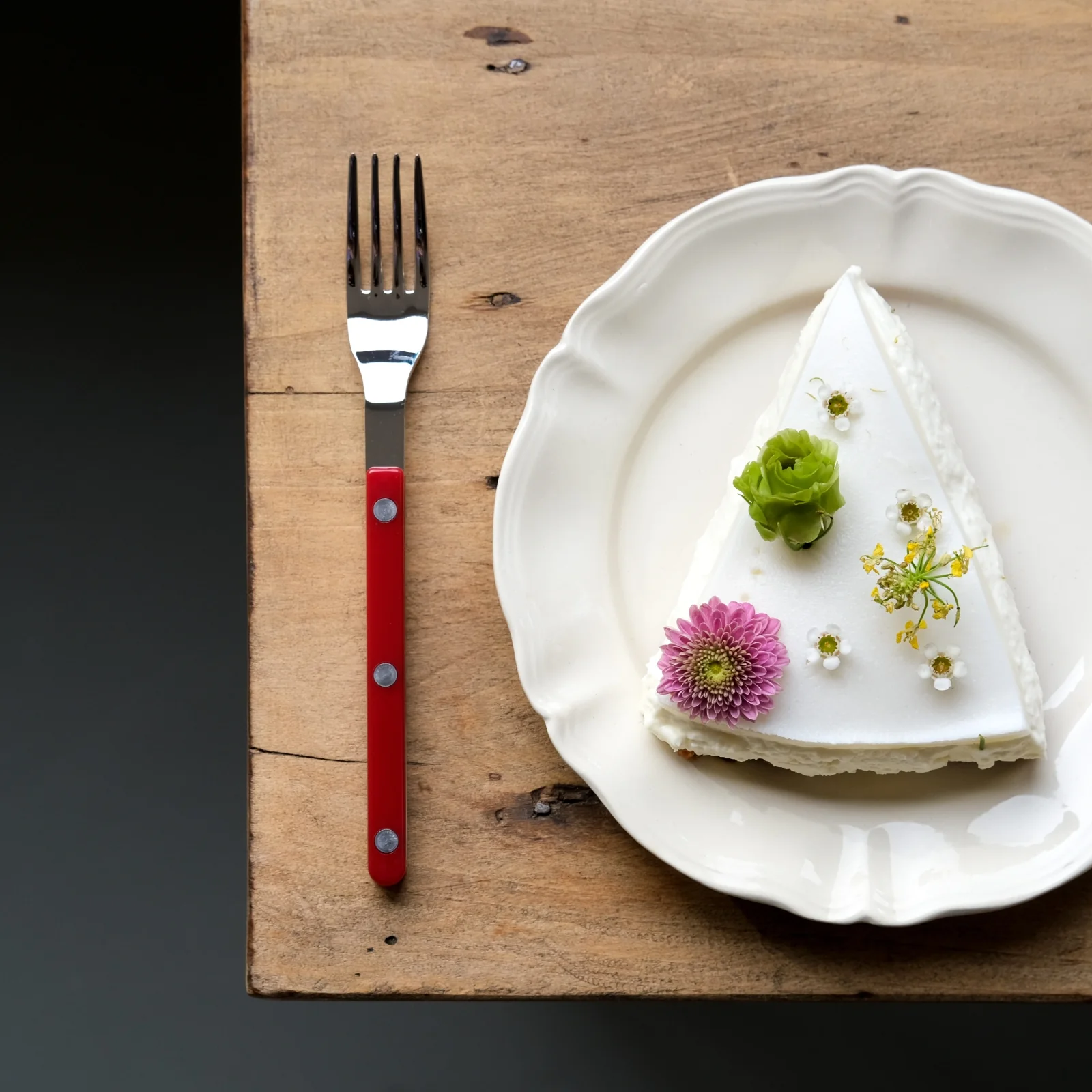 Bistrot Solid, Burgundy - Salad fork - Image 2