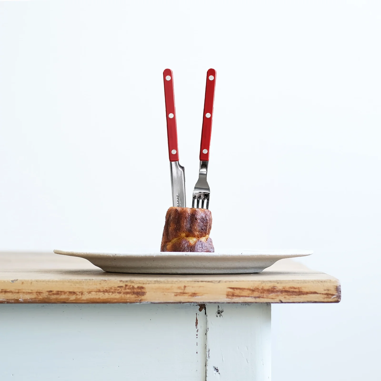 Bistrot Solid, Burgundy - Salad fork - Image 3