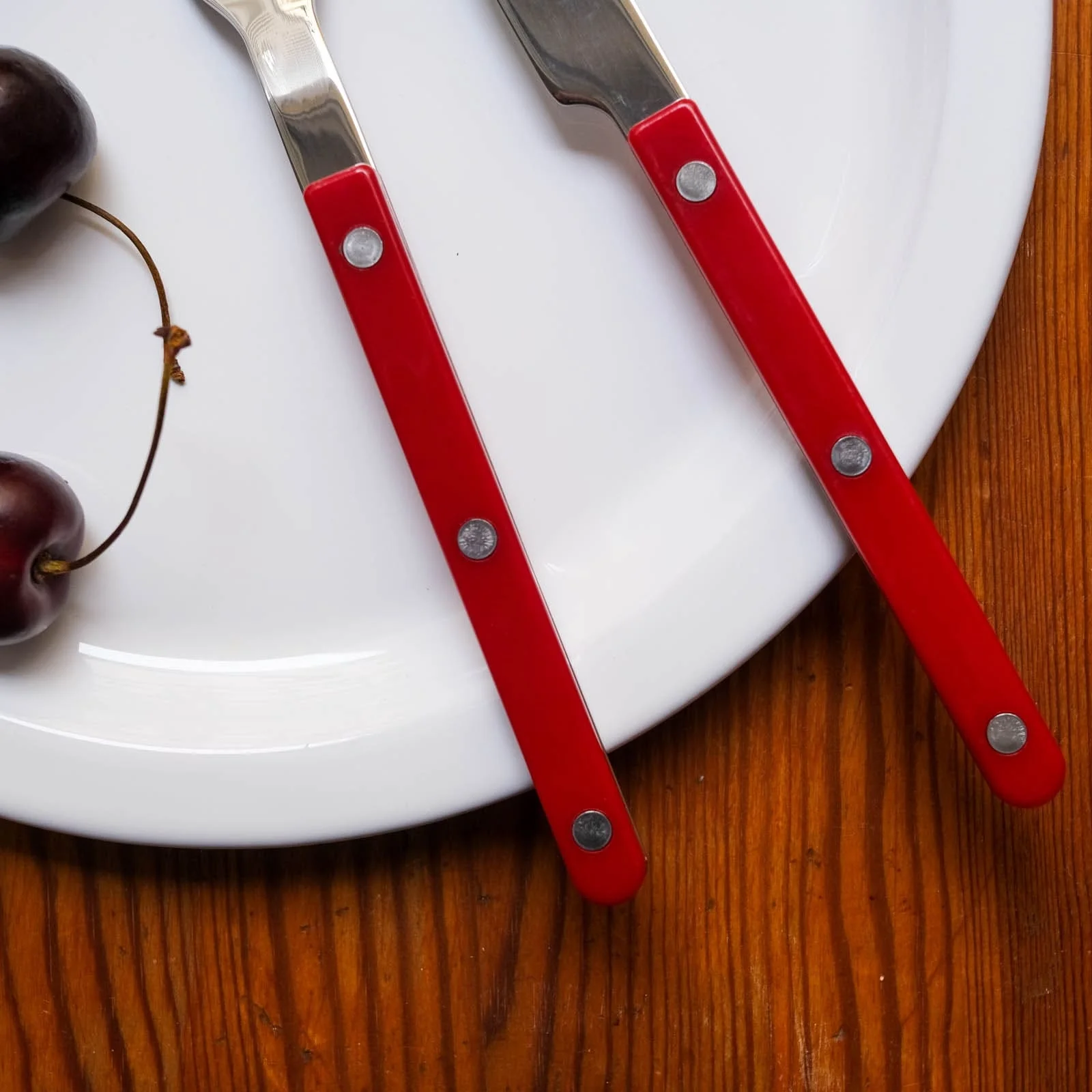 Bistrot Solid, Burgundy - Teaspoon - Image 4
