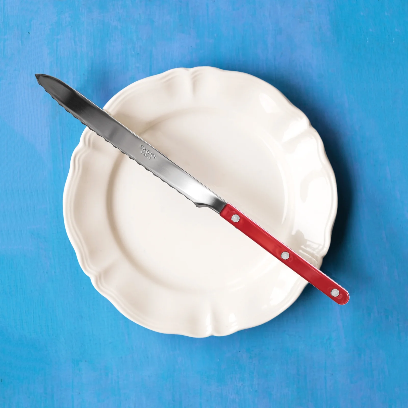 Bistrot Solid, Burgundy - Bread knife - Image 2