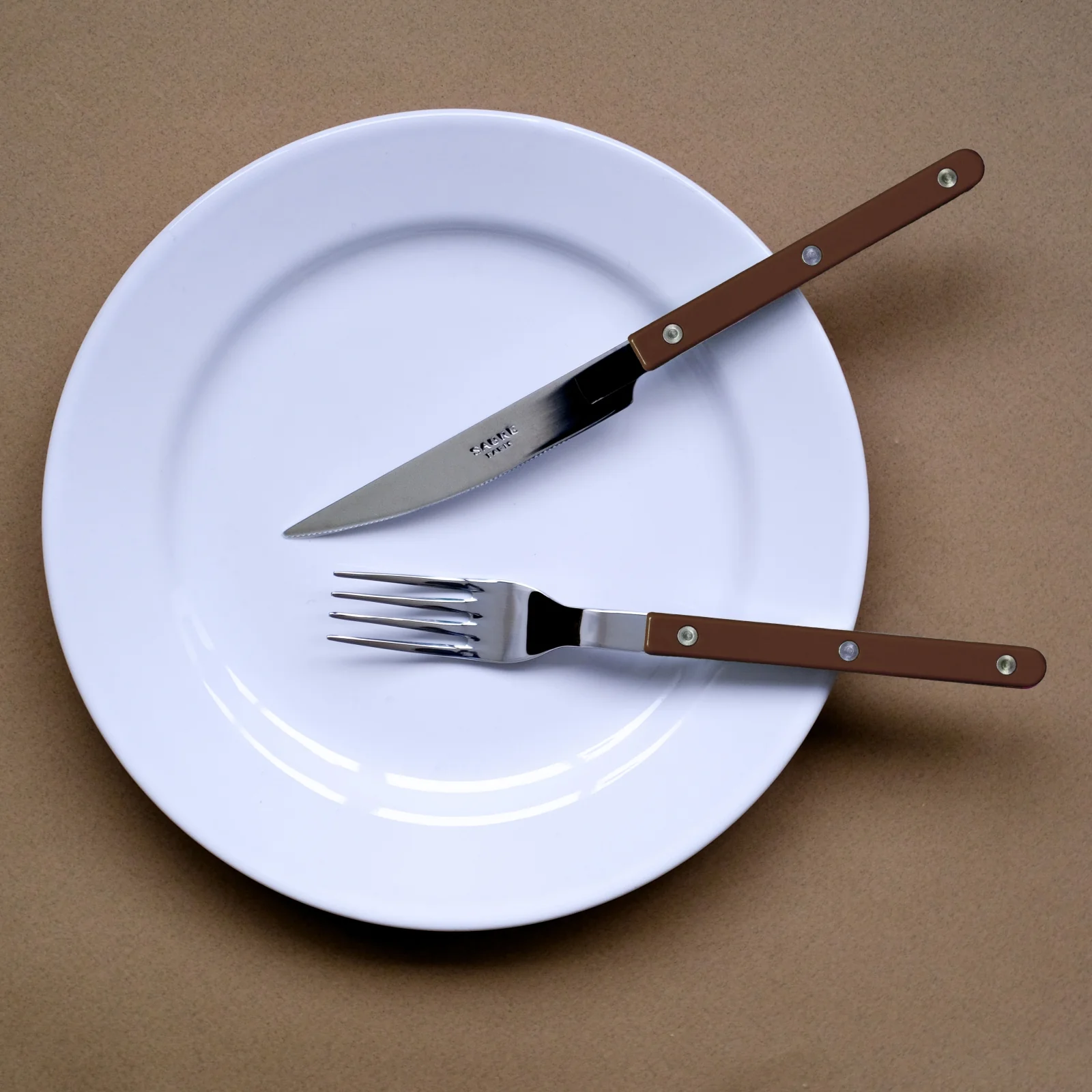 Bistrot Solid, Chocolate - 24 pieces cutlery set - Image 2