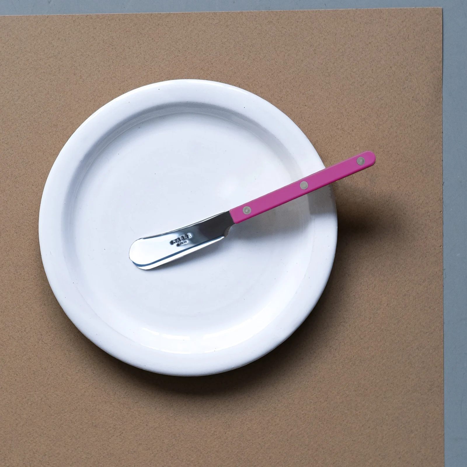 Bistrot Solid, Raspberry - Butter spreader - Image 2