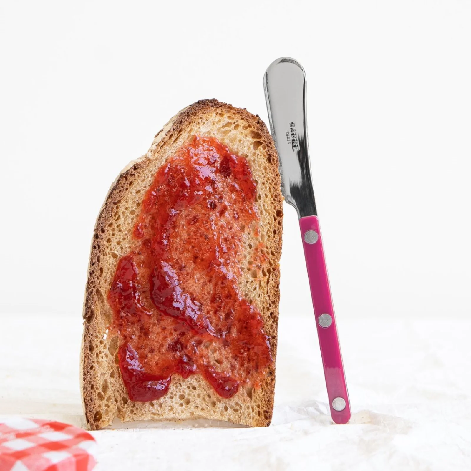 Bistrot Solid, Raspberry - Butter spreader - Image 3